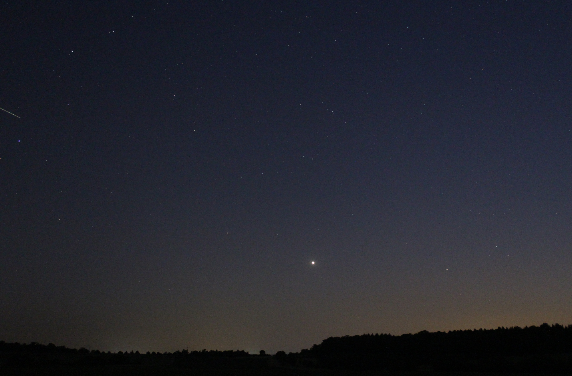 Venus und Mars am Abendhimmel