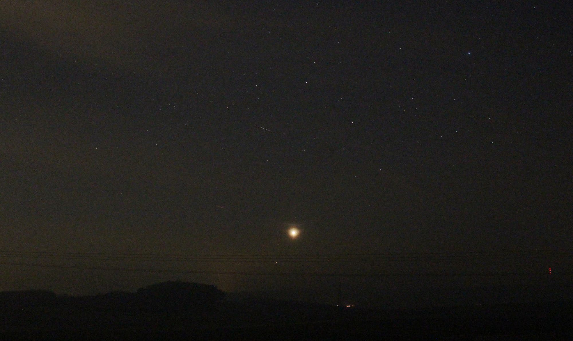 Venus und Saturn am Abendhimmel