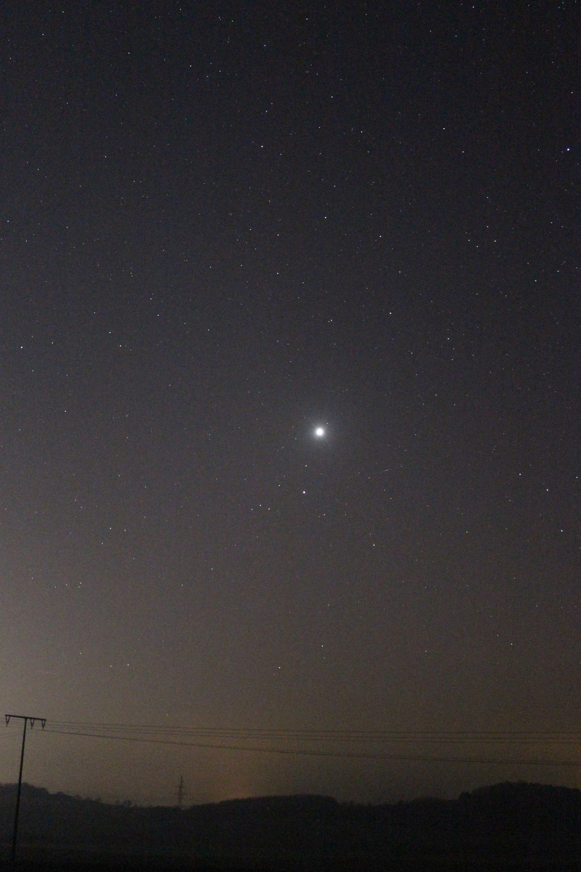 Venus und Saturn am Abendhimmel