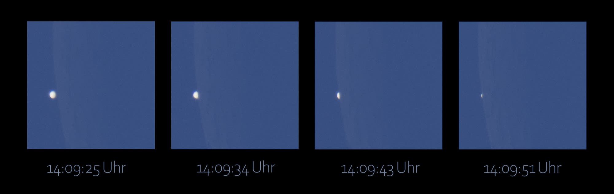 Sichelmond bedeckt die Venus am 19. September 2025