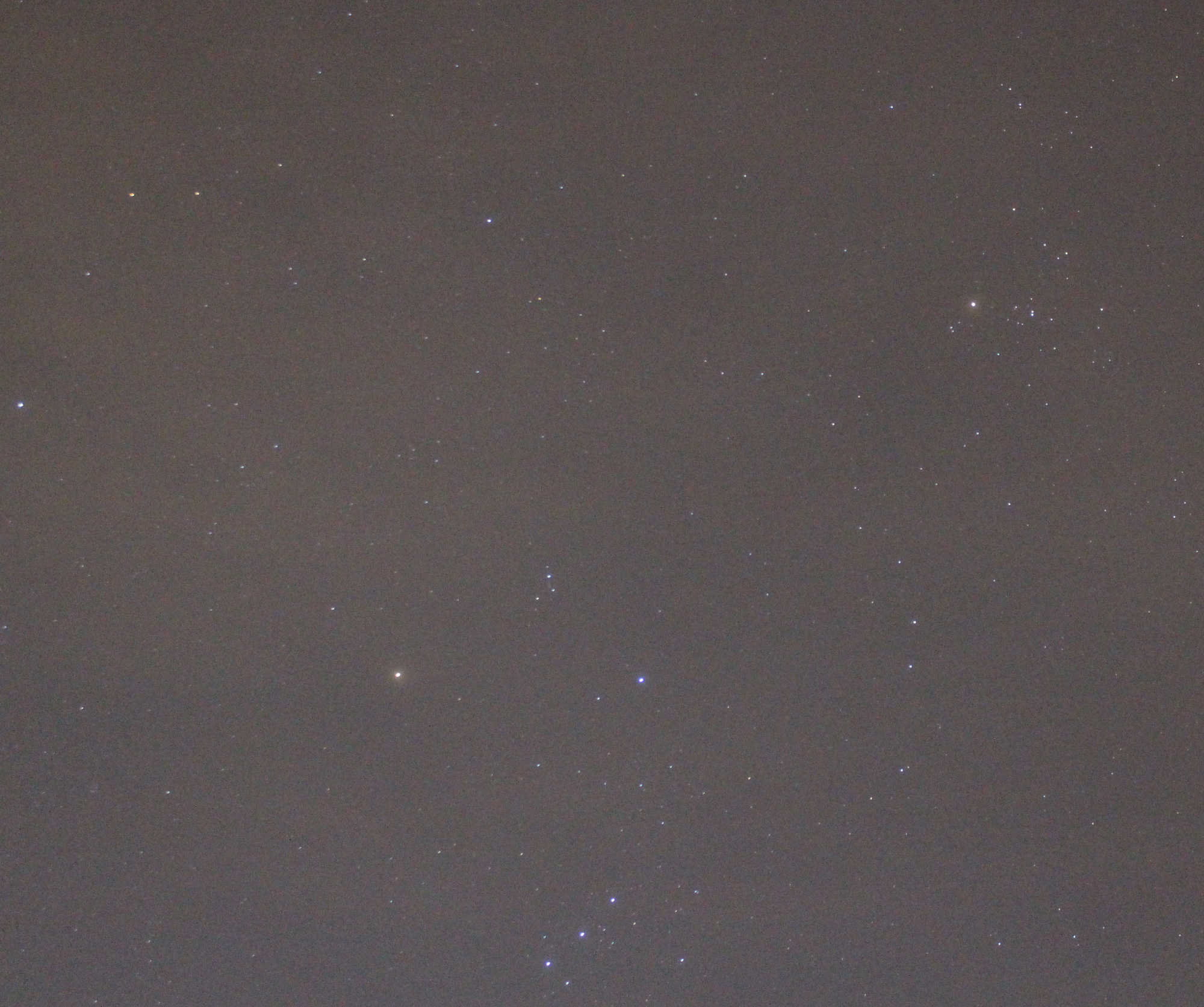 Grenzgebiet der Sternbilder Orion, Zwillinge und Stier