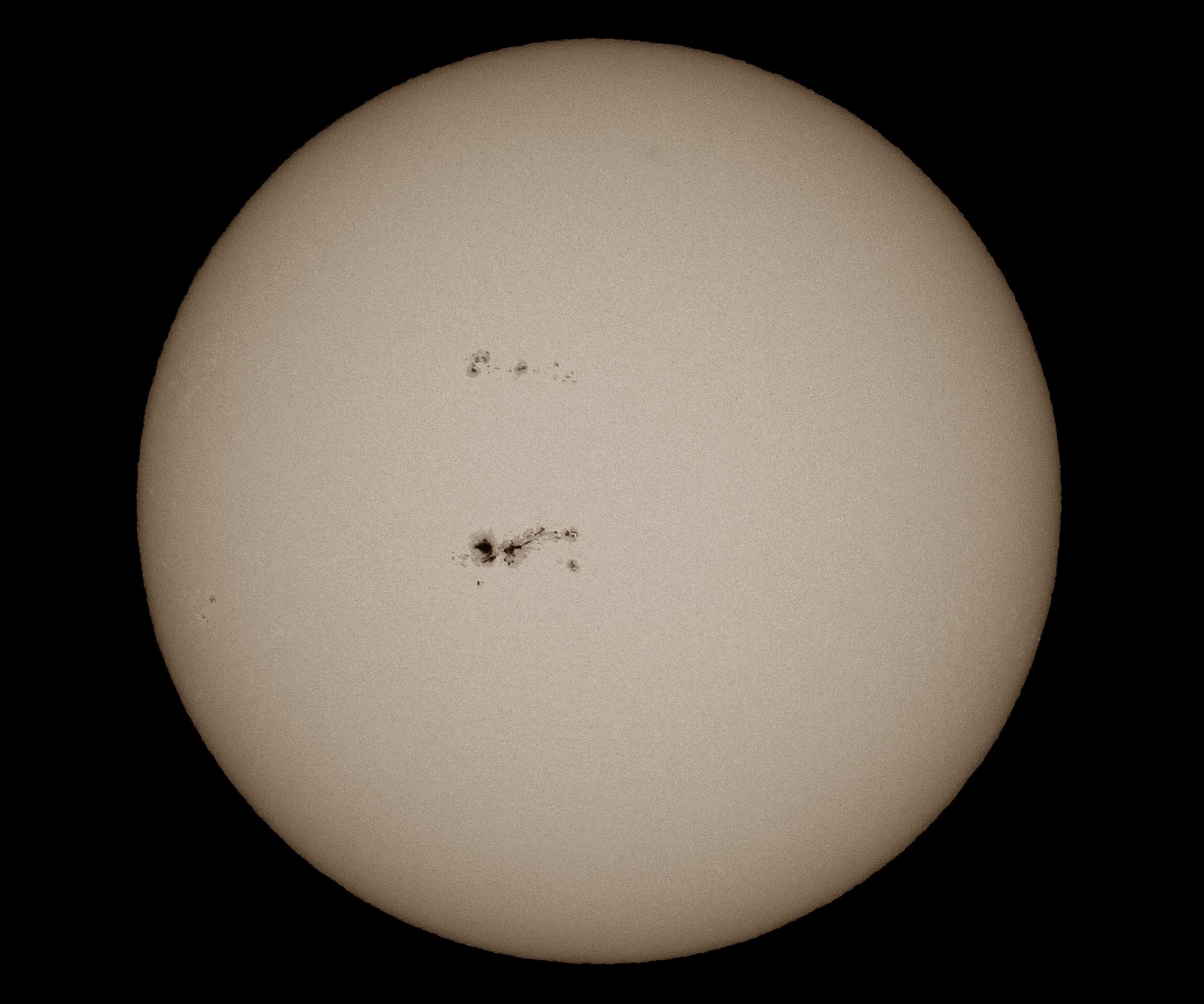 Sonne mit AR 11967 und 11968