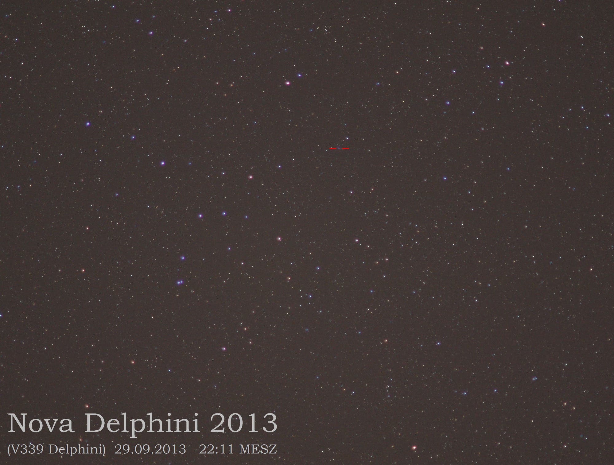 Nova Delphini 2013 am 29.09.2013 -Übersicht-