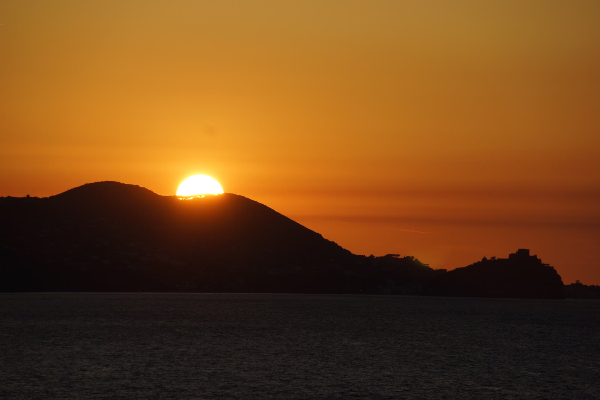 Sonnenuntergang über Ischia