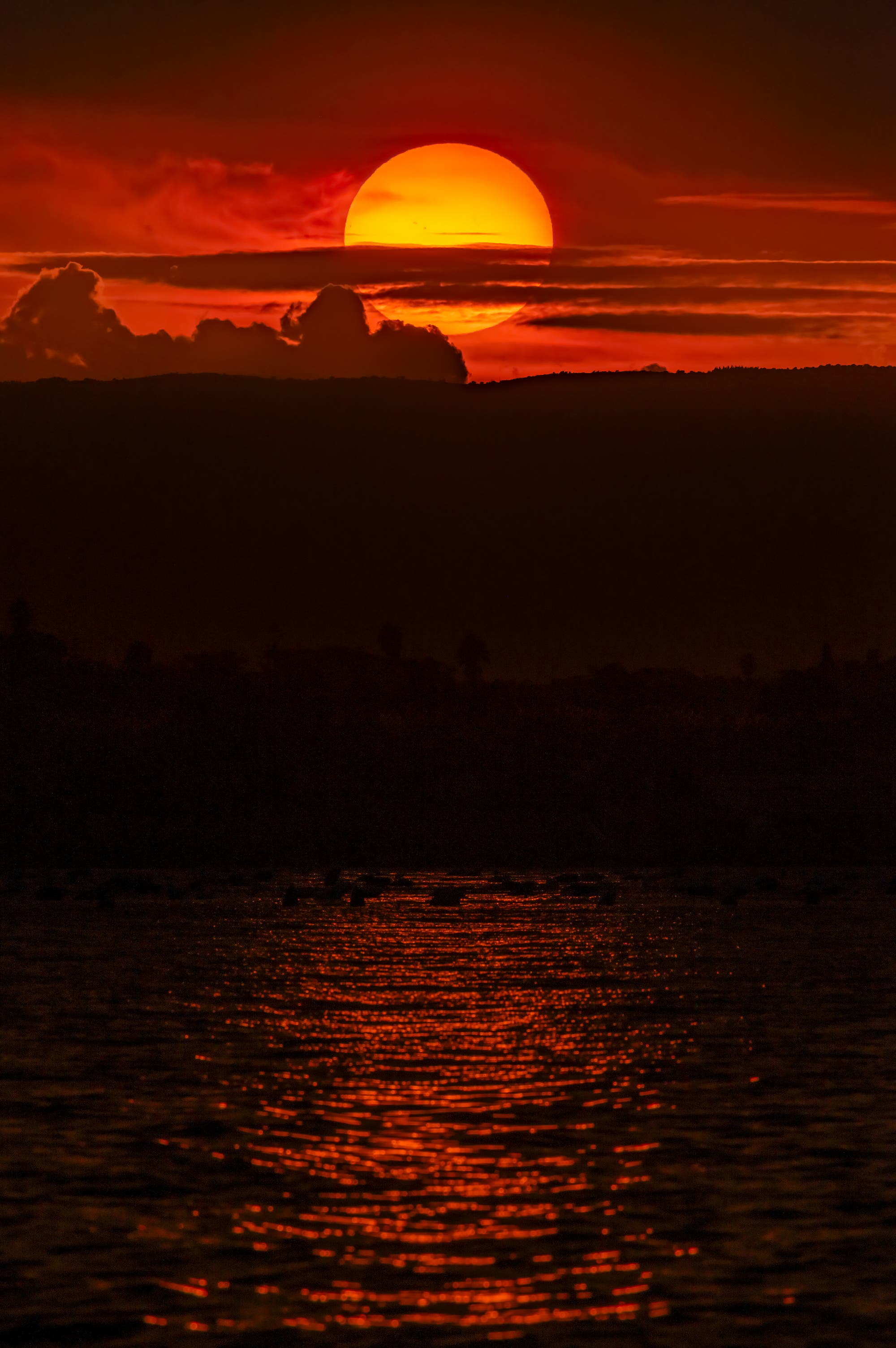 Sunset on the Syracuse coast