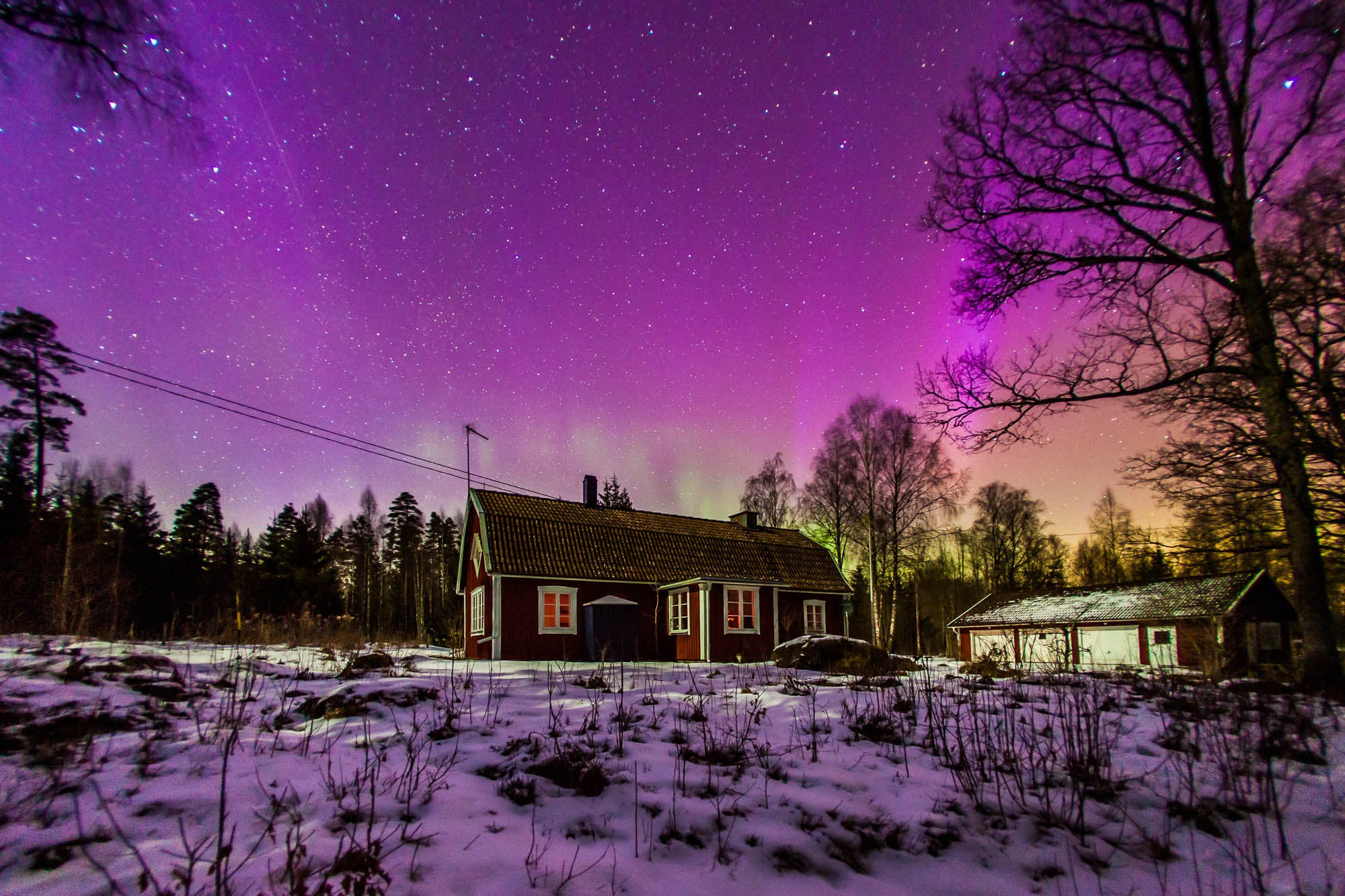 Polarlichter in Südschweden