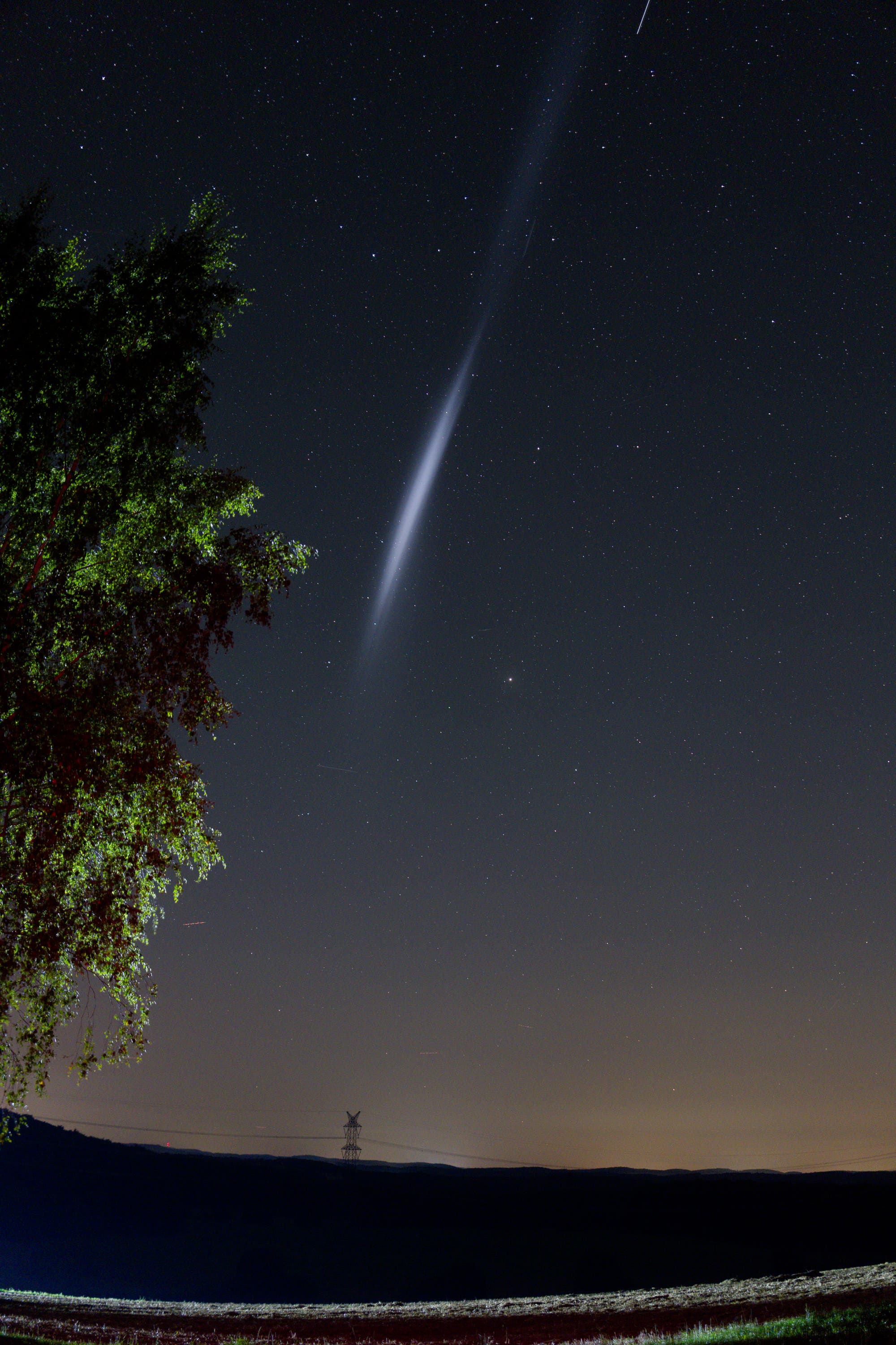 Treibstoffausstoß und Strichspuren »Langer Marsch«