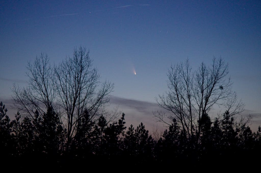 Komet C/2011 L4 PANSTARRS in der Niederlausitz
