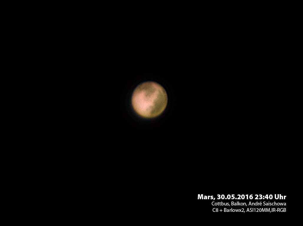 Mars am 30. Mai 2016