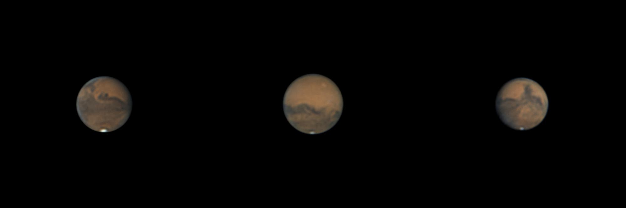 Mars zwischen September und November 2020