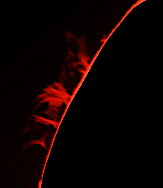 Sonnenprotuberanzen am 3. Mai 2016 
