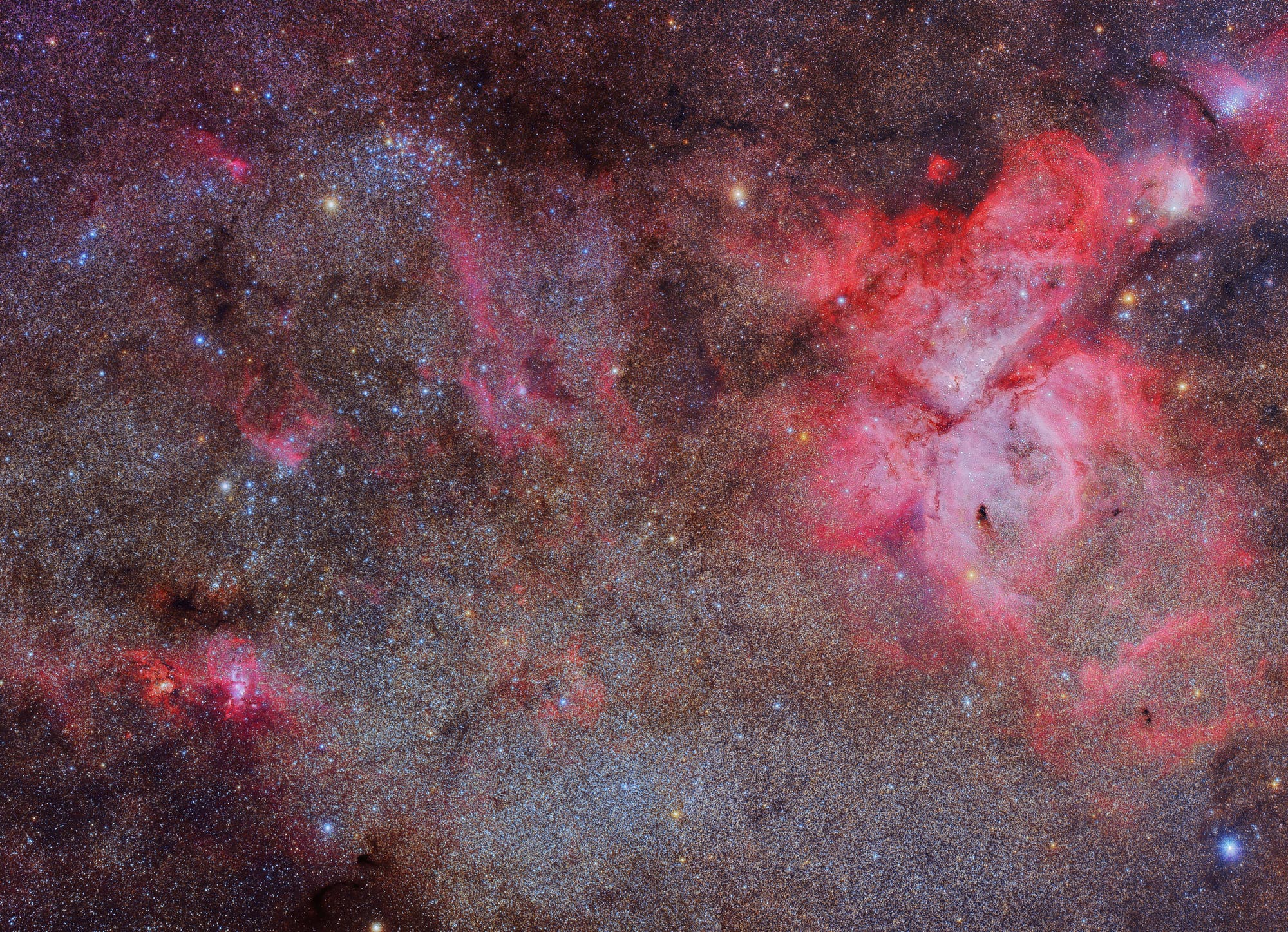 Der Eta-Carinae-Nebel und seine Umgebung