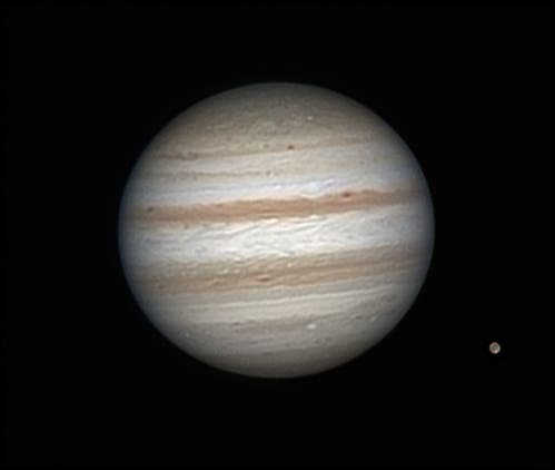 Jupiter und Ganymed am 31.10.2011