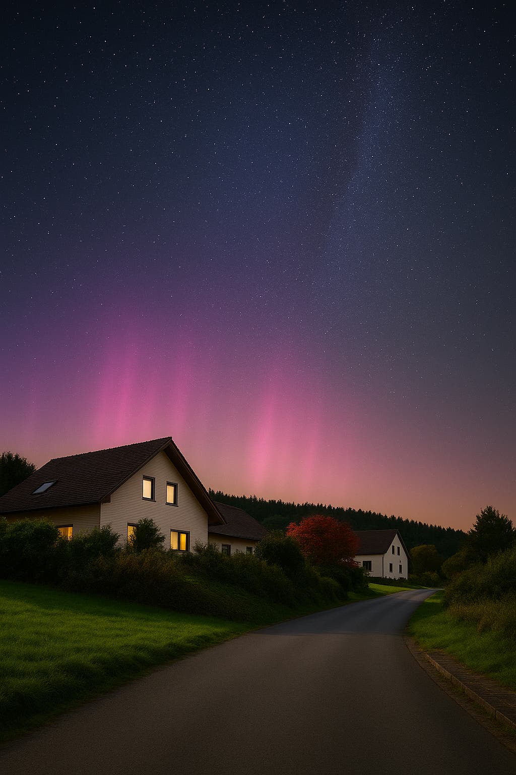 Das Polarlicht über Georgsmarienhütte