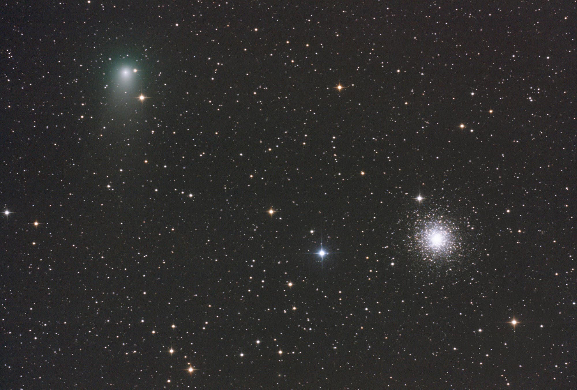 Komet C/2009 P1 Garradd bei M 15