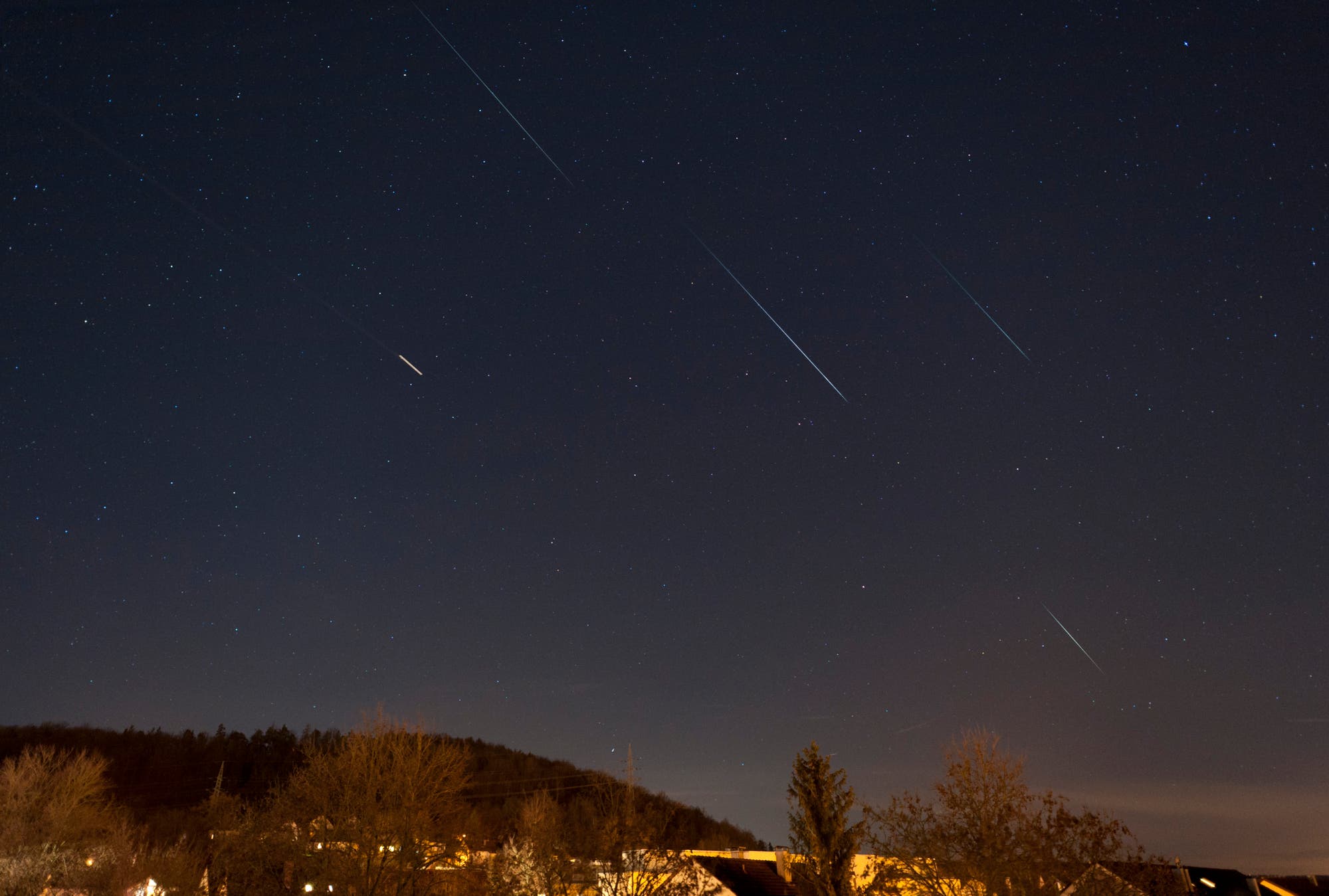 Geminiden Meteore vom 12. Dezember 2014