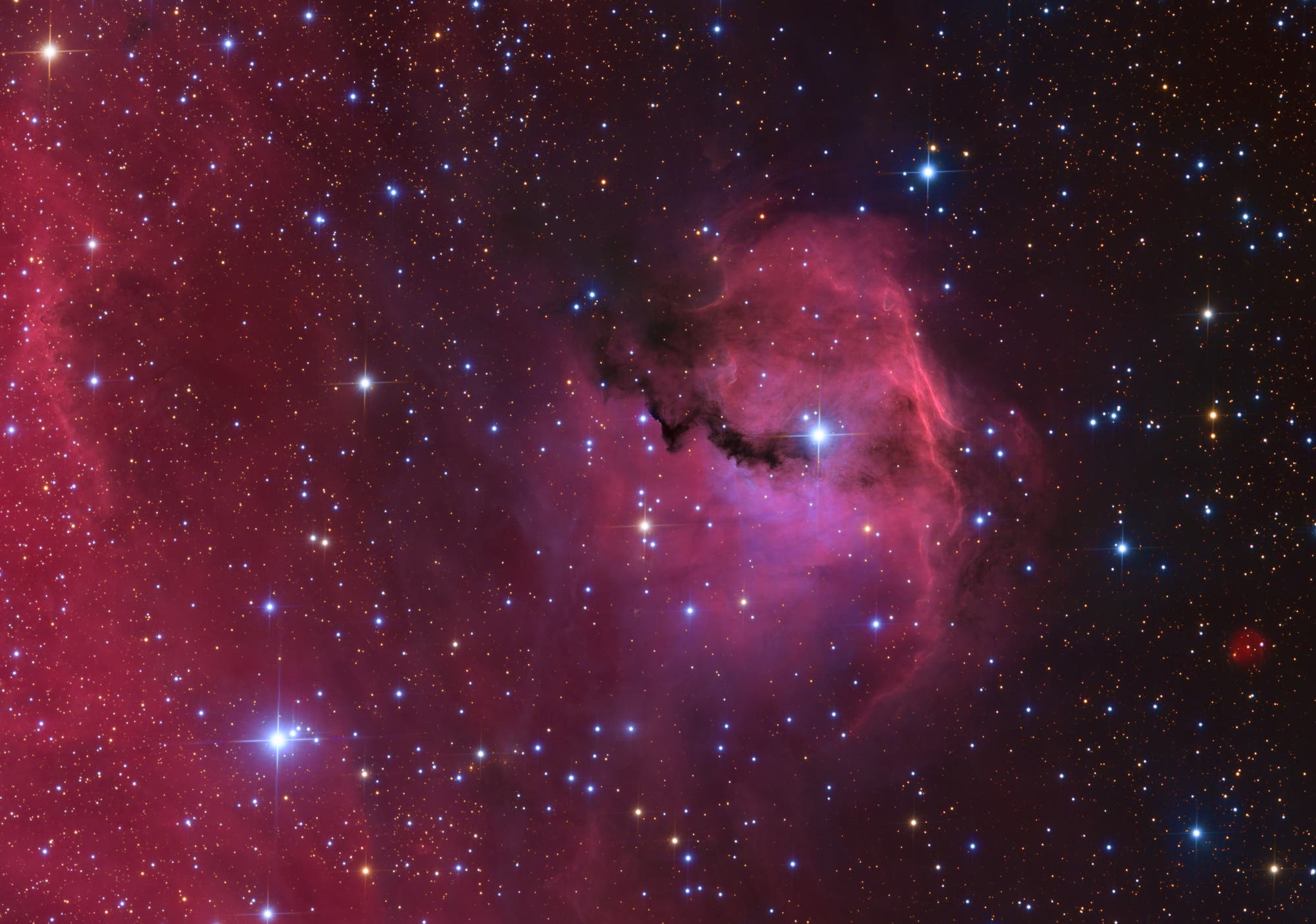 IC 2177 - der farbenprächtige Kopf des 'Möwennebel'
