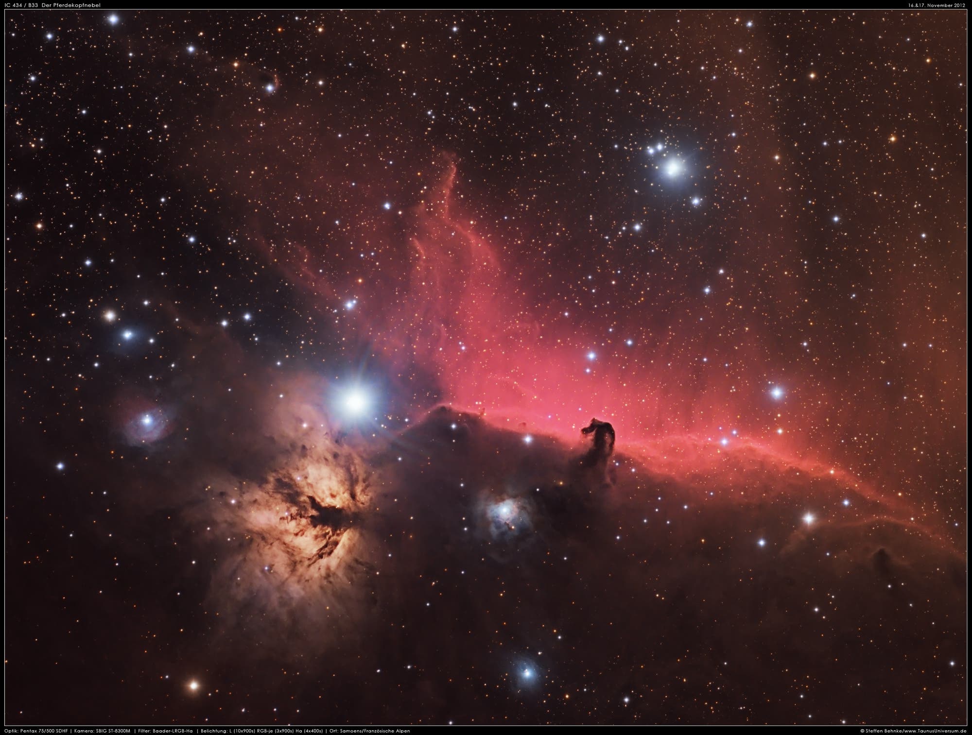 Der Pferdekopfnebel im Sternbild Orion
