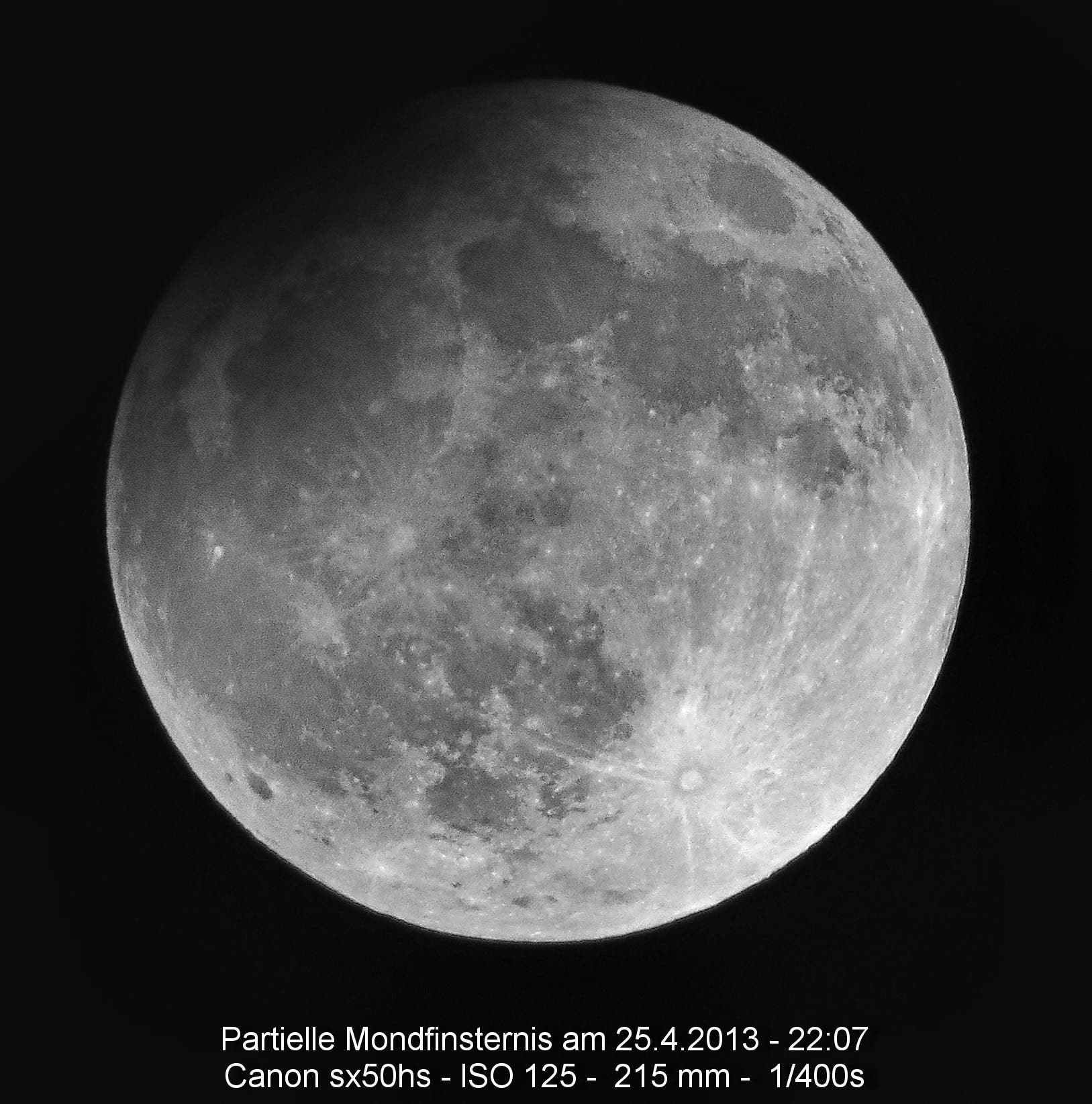Mondfinsternis vom 25. April 2013