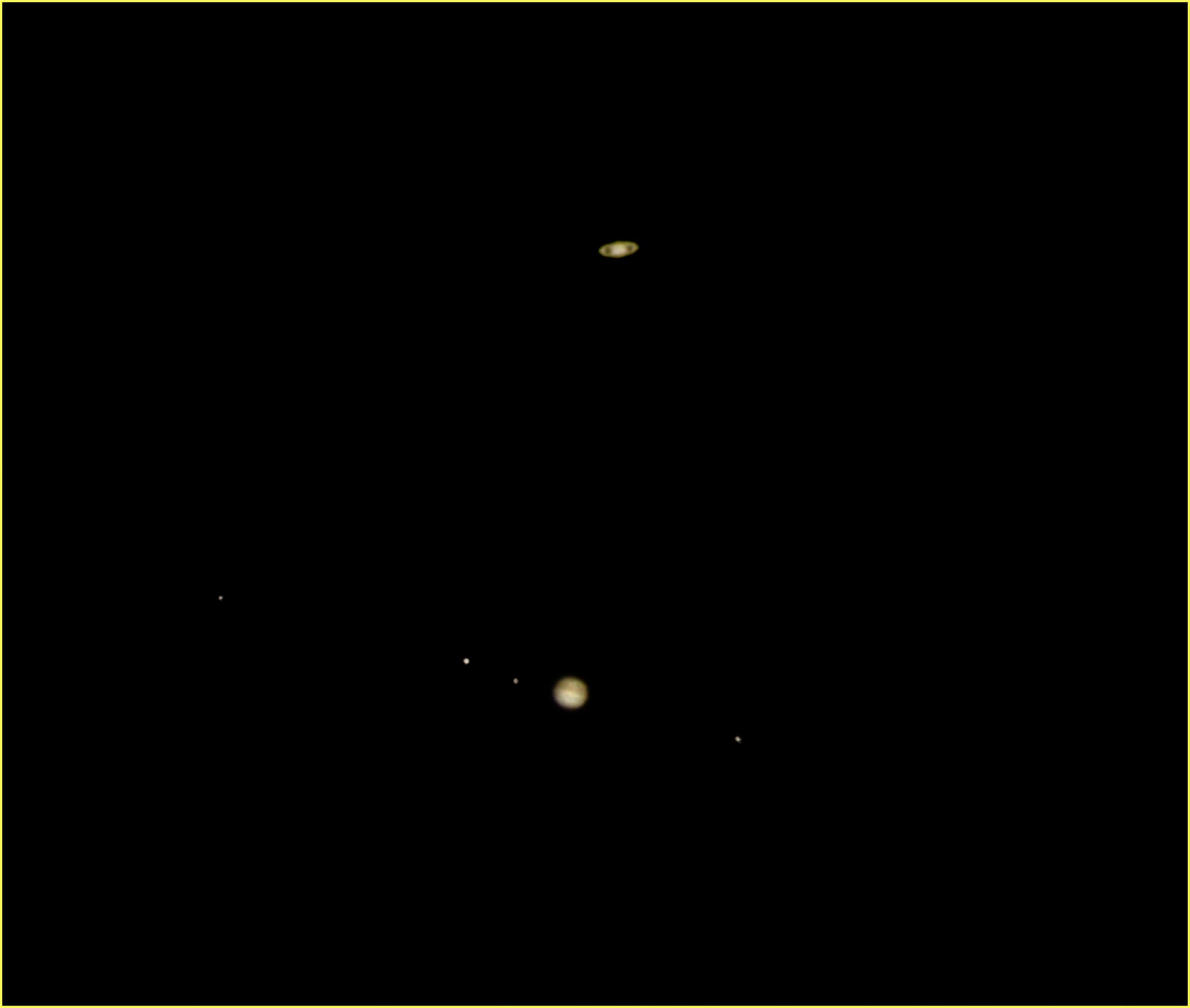 Jupiter und Saturn am 21. Dezember 2020