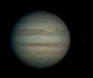 Farbaufnahme von Jupiter bei Tageslicht