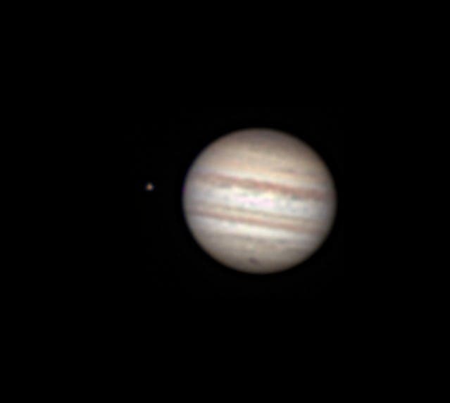 Jupiter 27.7.2009 + Impakt (LRGB)