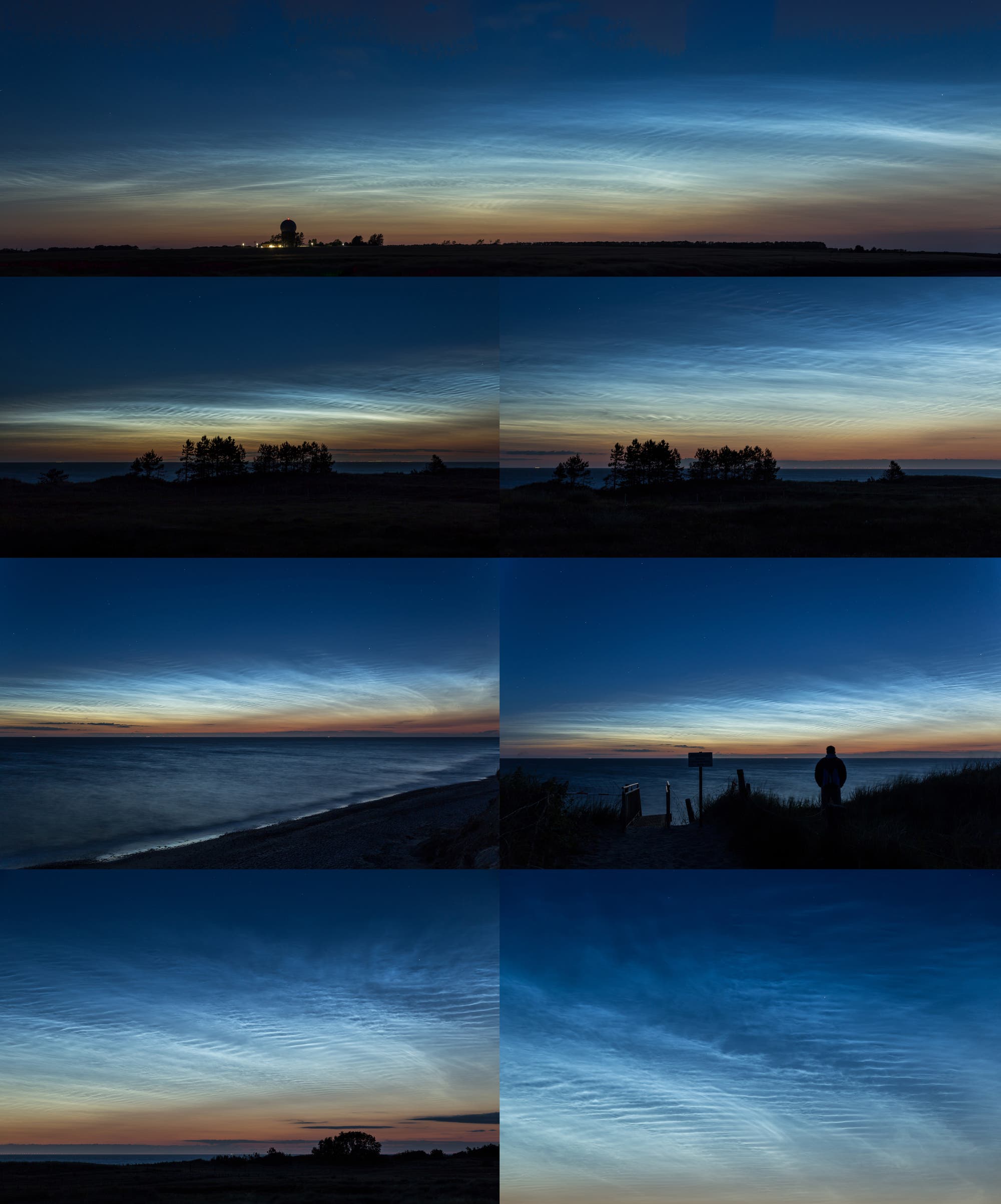 Leuchtende Nachtwolken auf Rügen - 1
