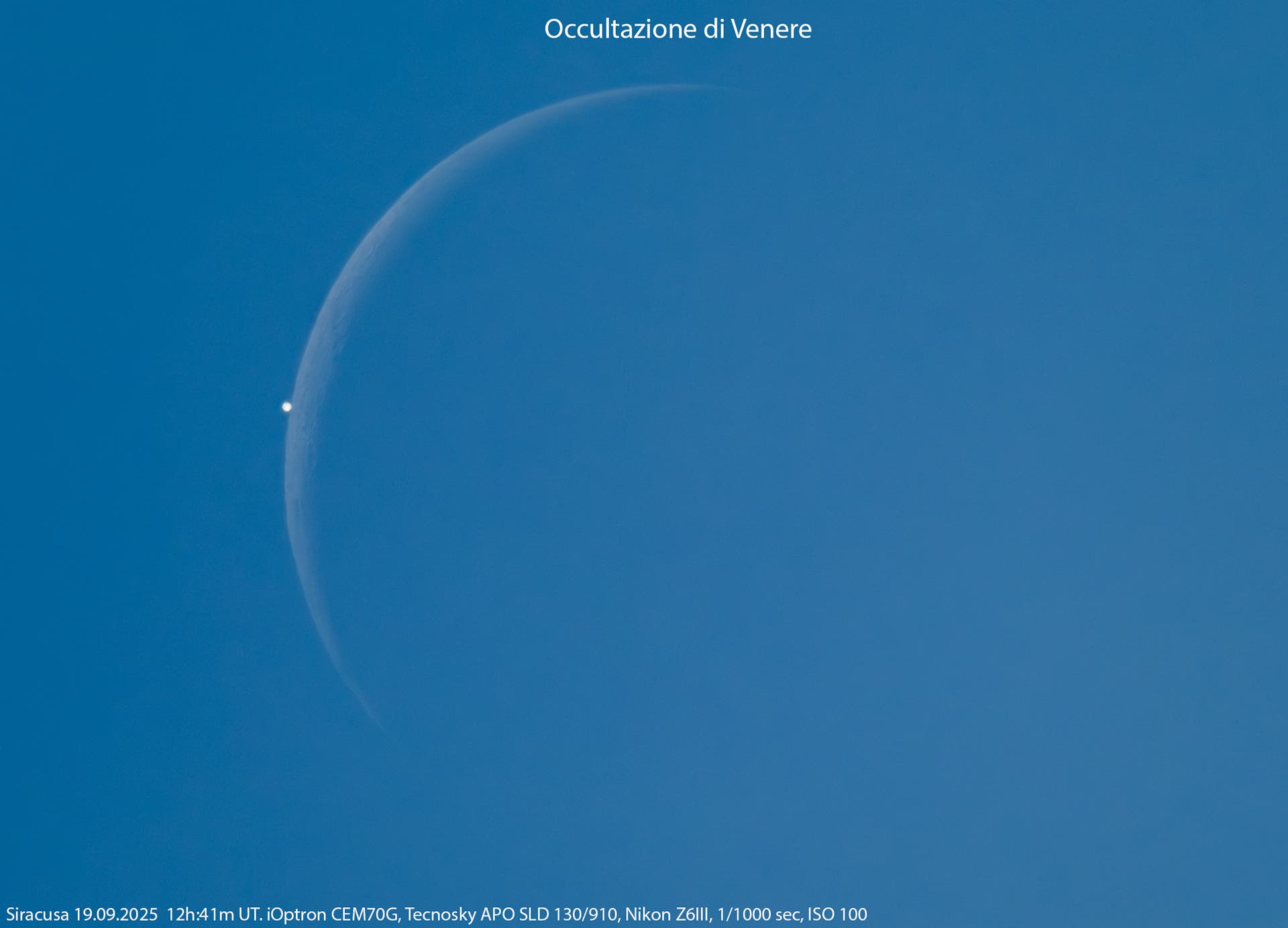 The Moon occults Venus