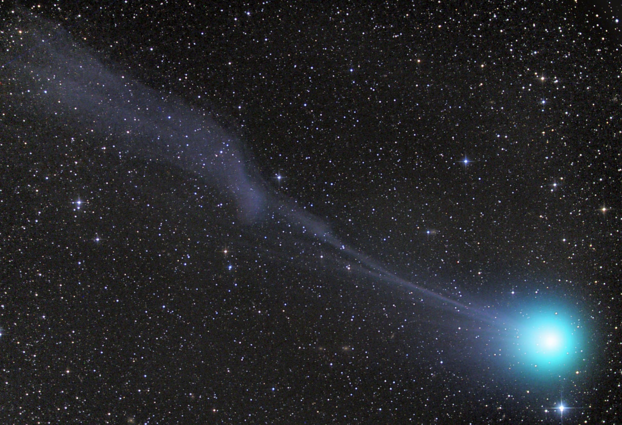 Komet C/2014 Q2 Lovejoy  mit Schweifabriss