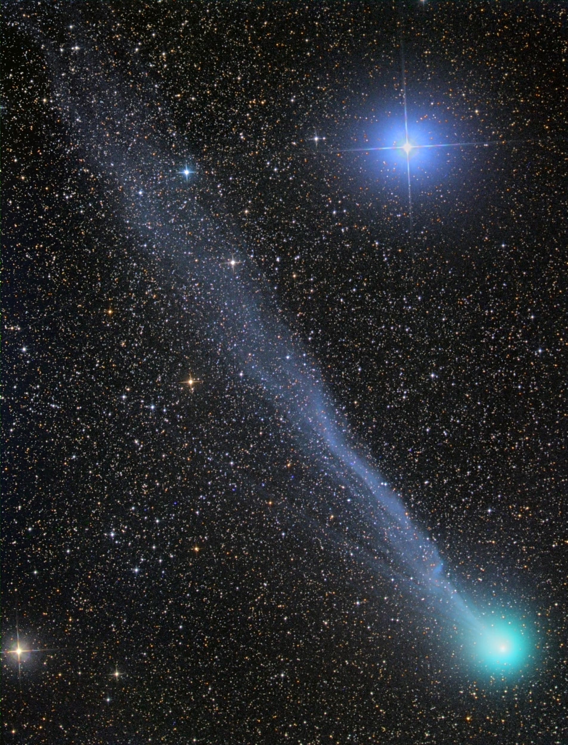 Komet C/2014 Q2 Lovejoy mit Schweifabriss