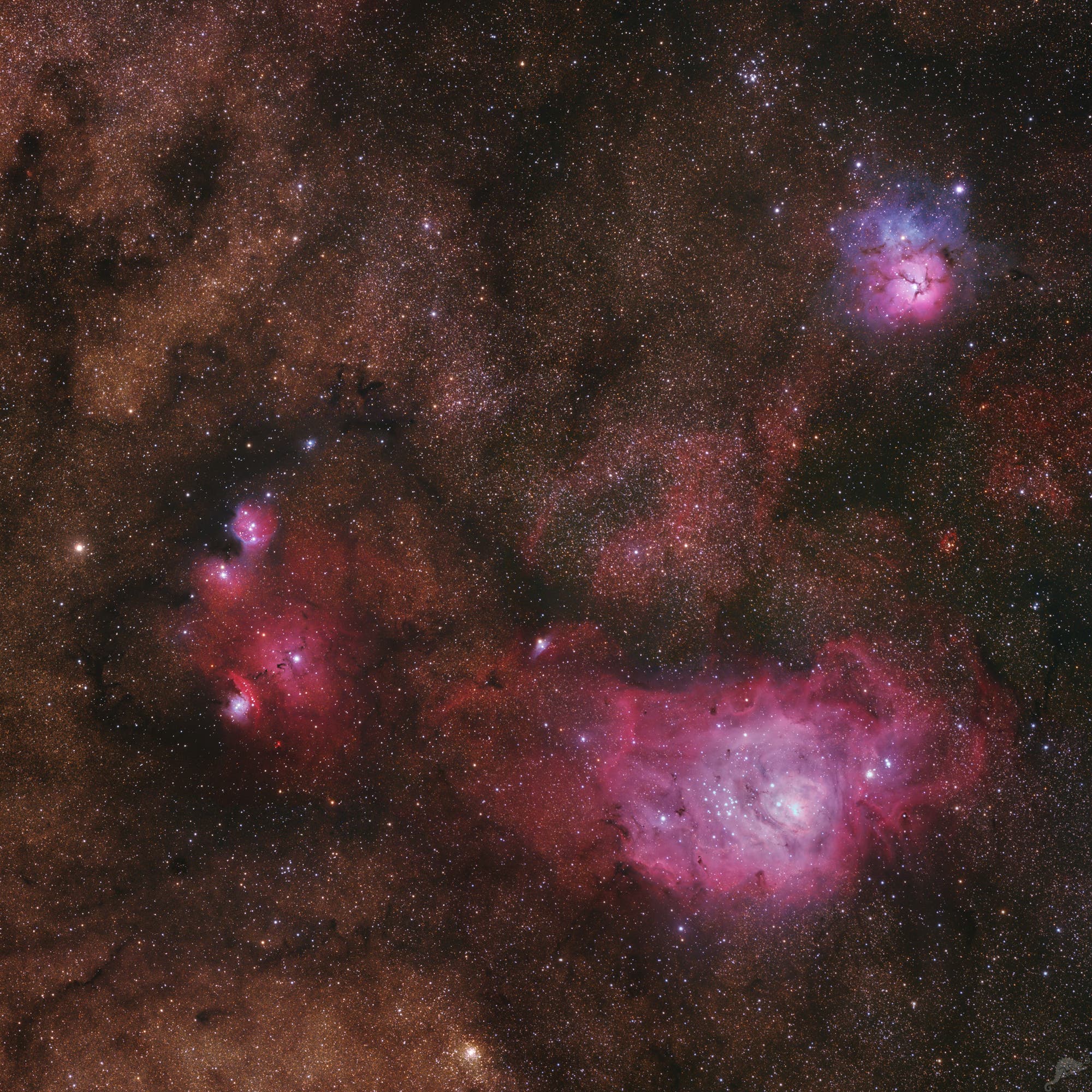 Messier 8 und Messier 20