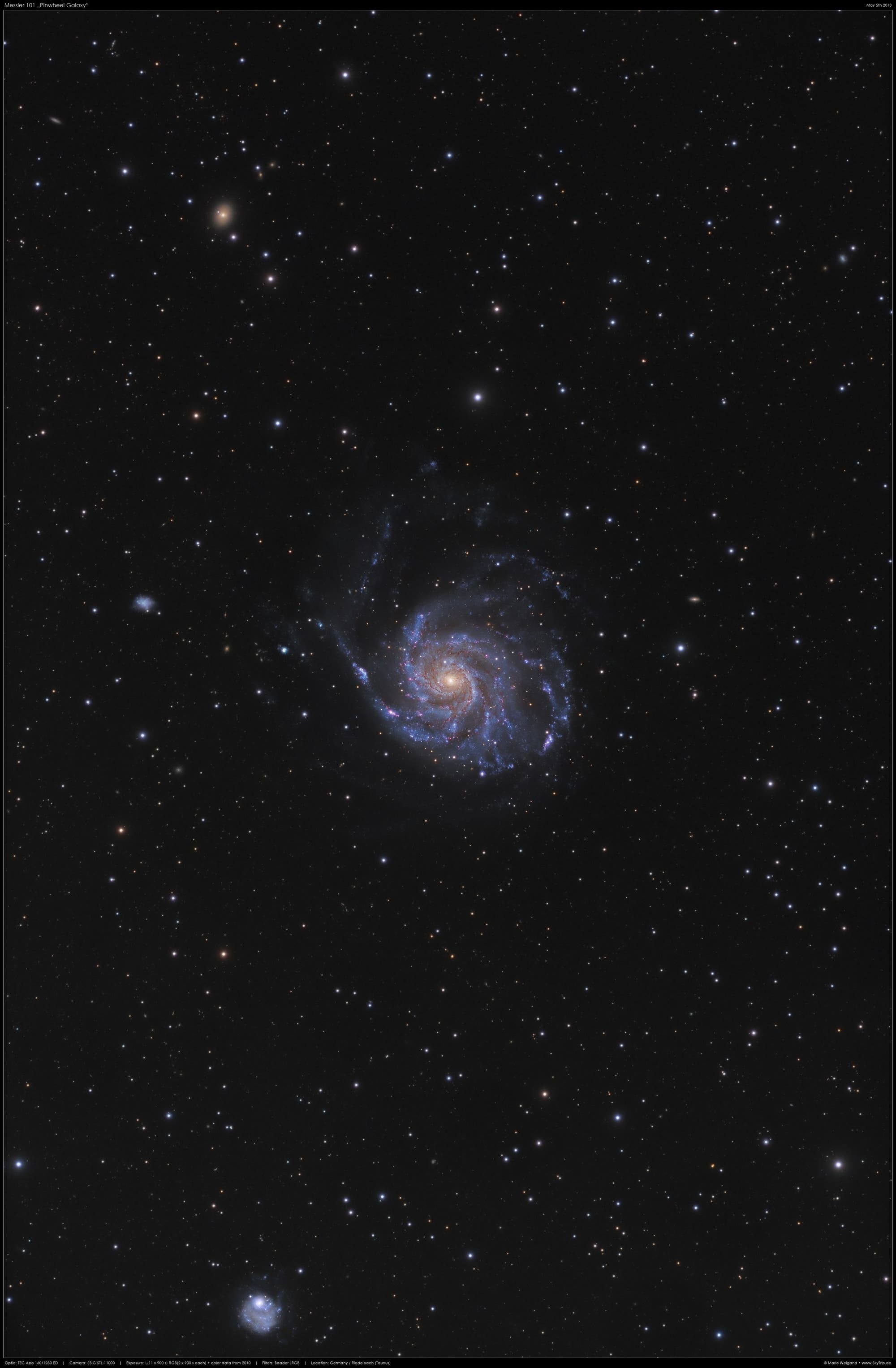 M 101 - die Feuerrad-Galaxie