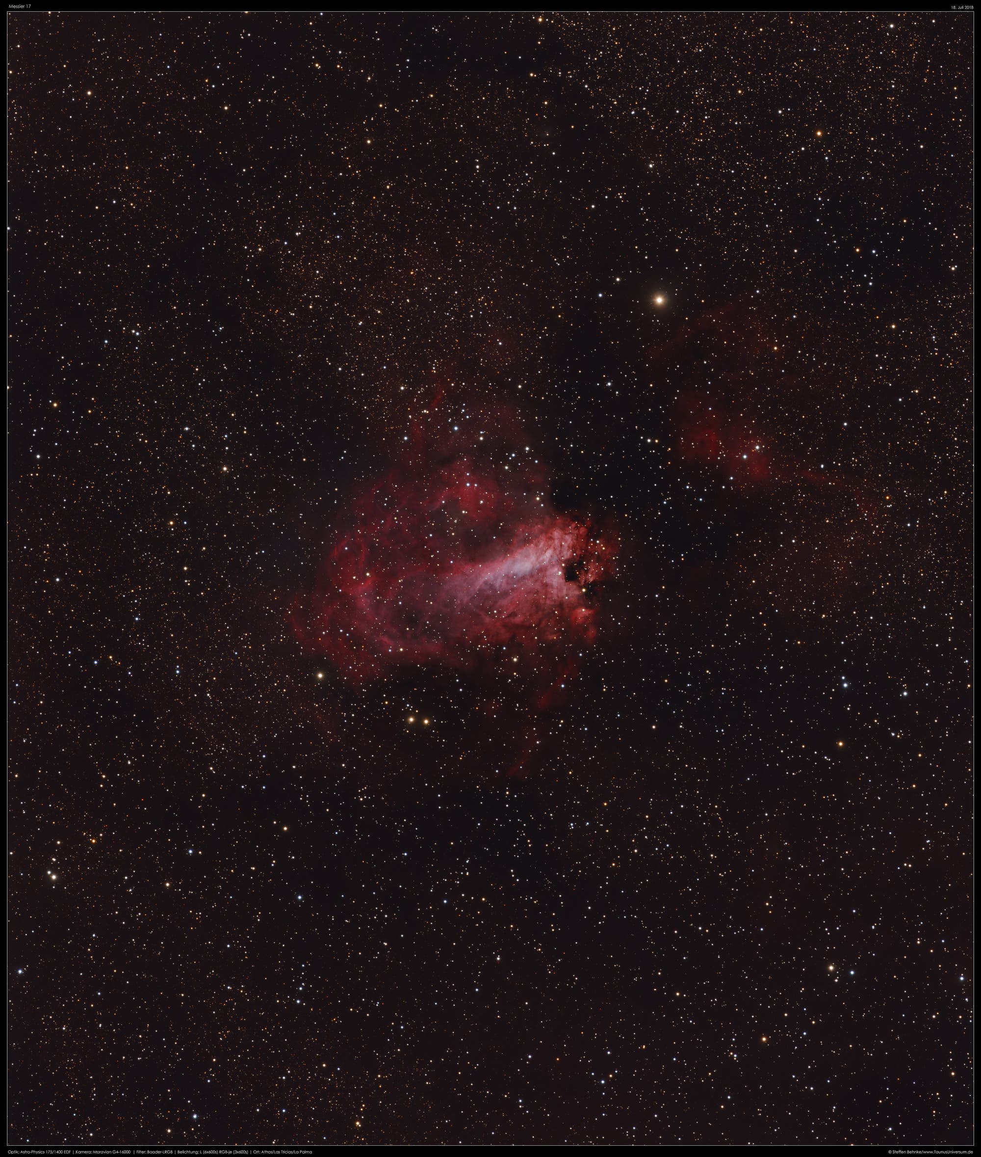 Messier 17, da wo Sterne geboren werden!n