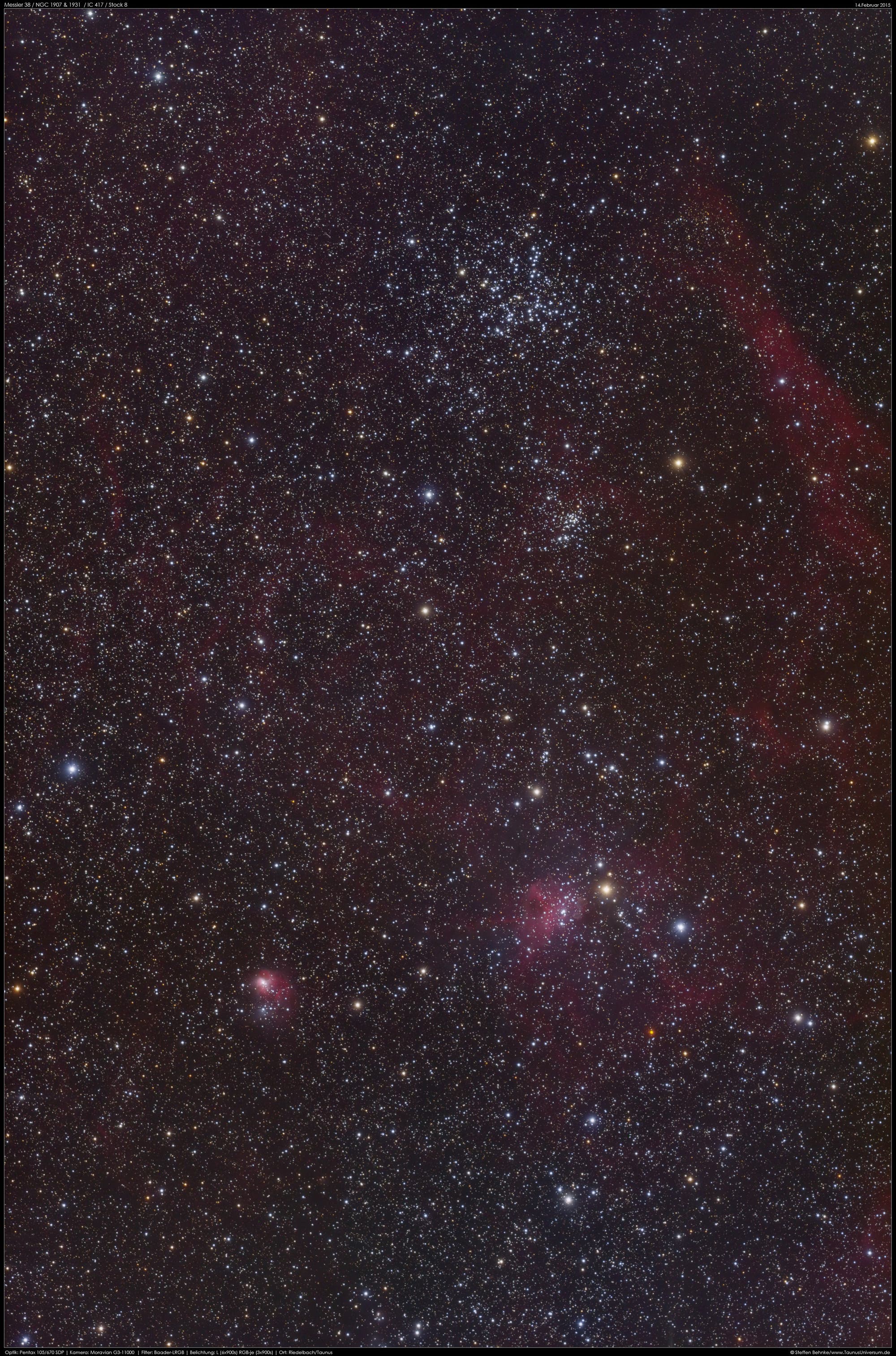 Messier 38 und die Spinne