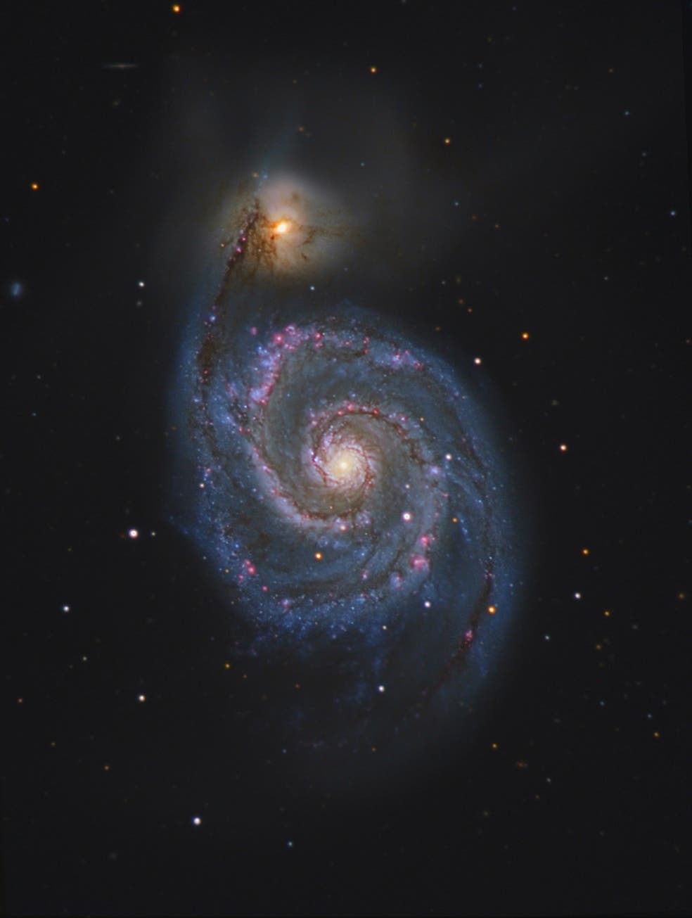 Messier 51 in den Jagdhunden