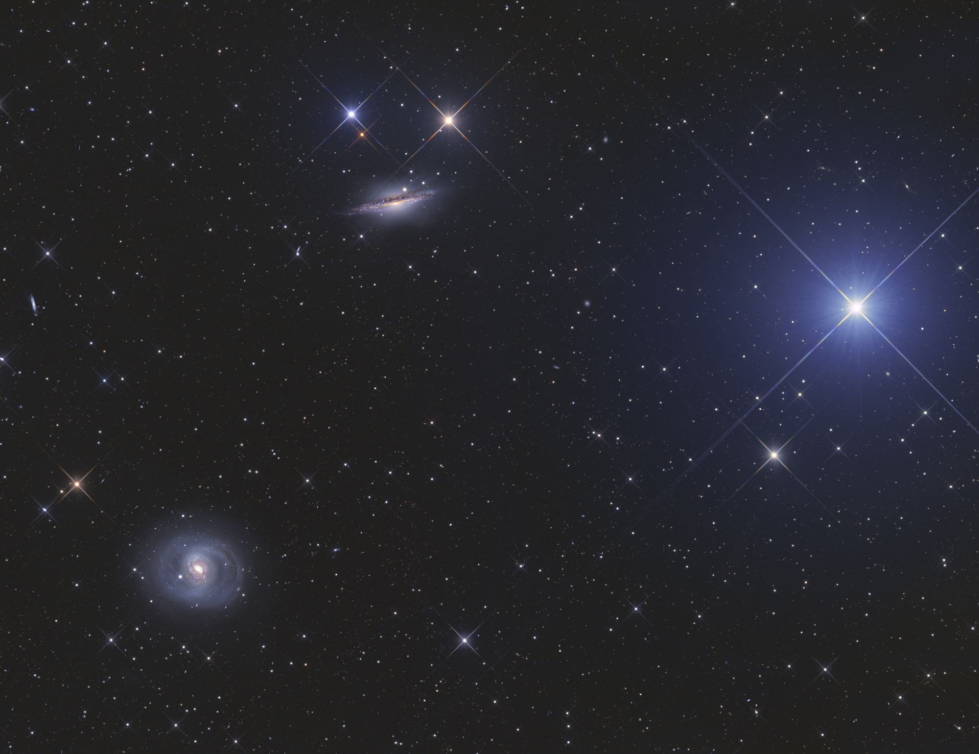 Galaxien Messier 77 und NGC 1055