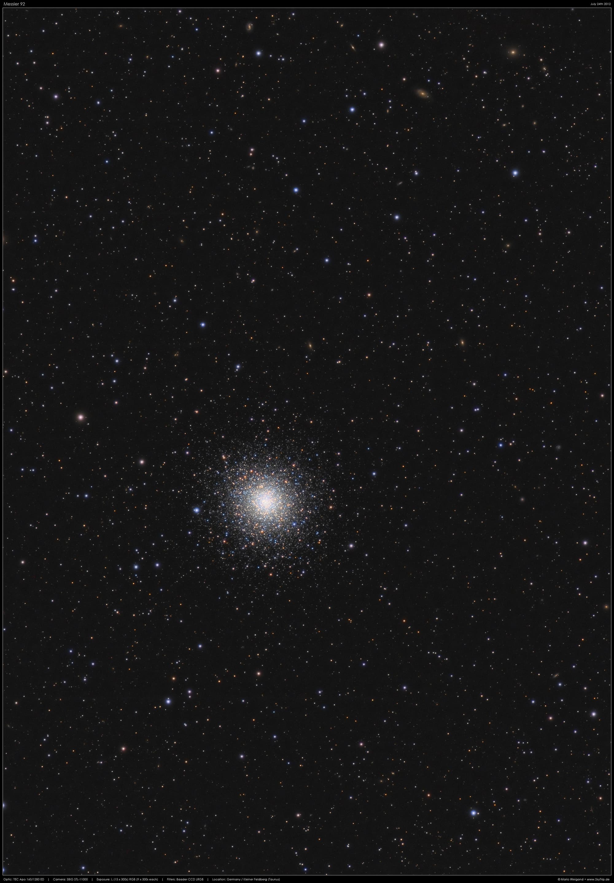 Messier 92 - der "kleine" im Herkules