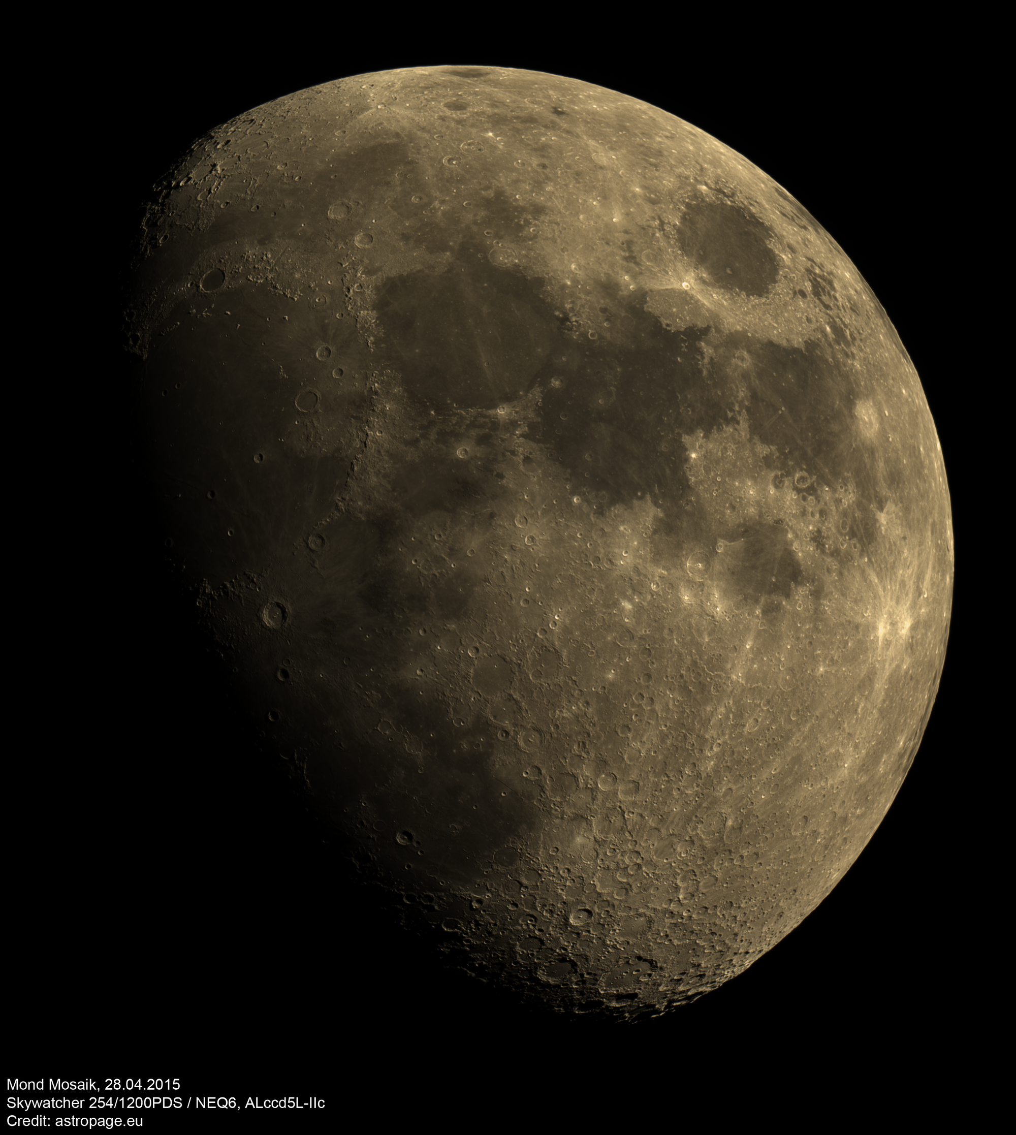Mond-Mosaik vom 28. April 2015