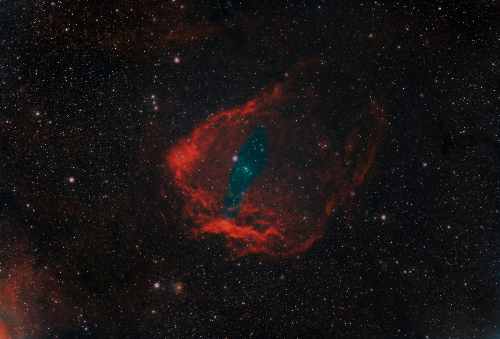 IC 1848 Hubble Palette IC 1871