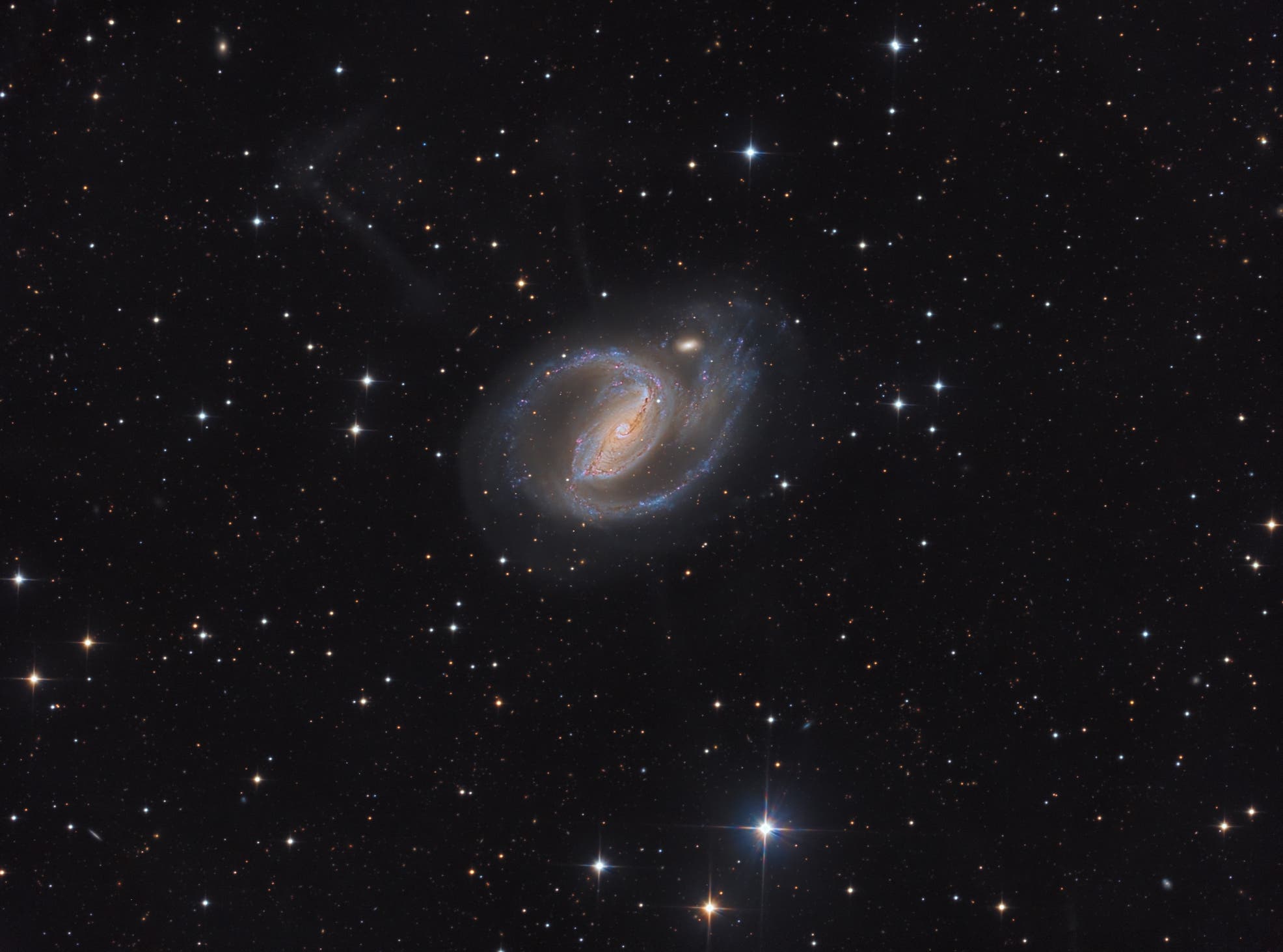 NGC 1097 - eine wechselwirkende Galaxie am Südhimmel