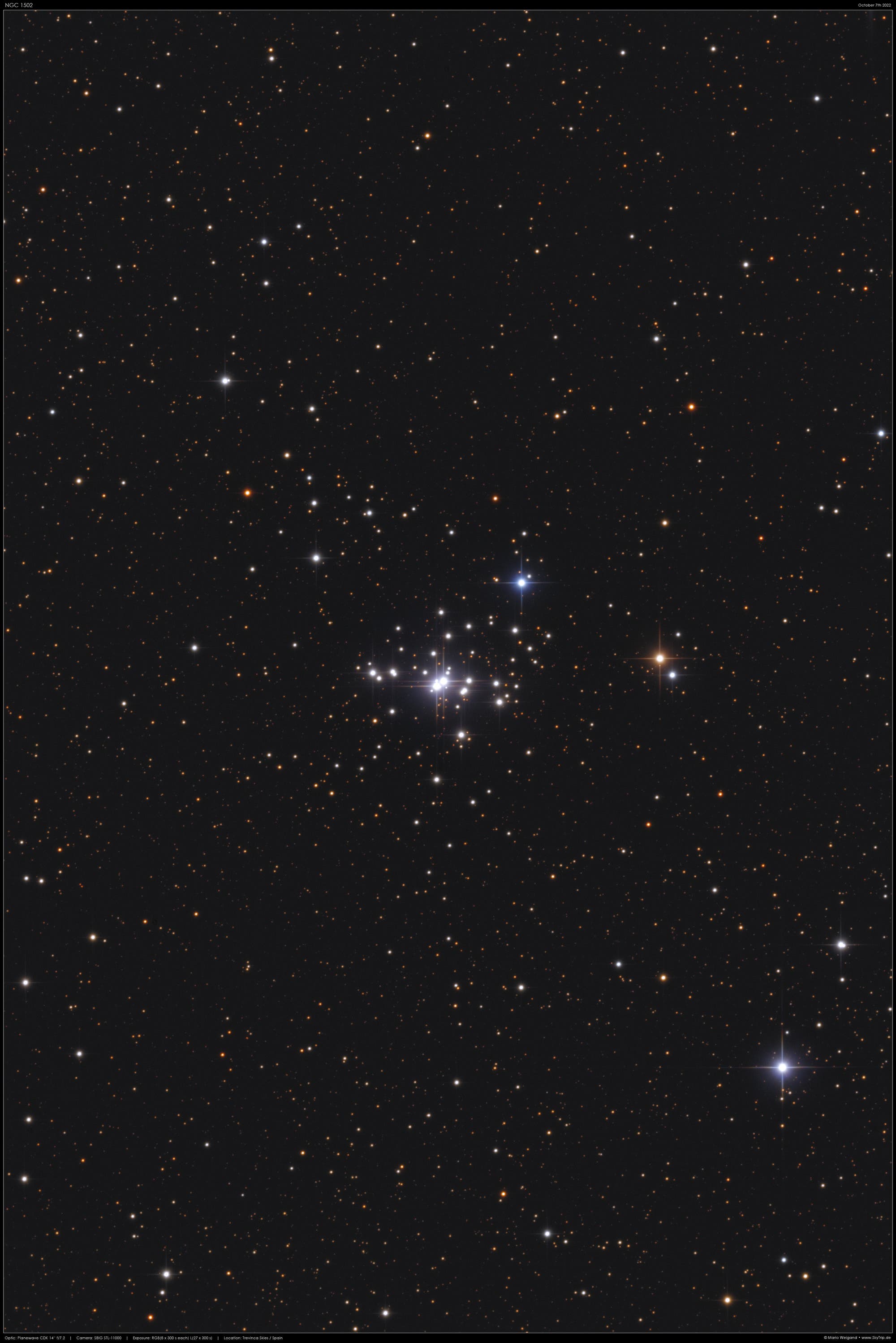 NGC 1502 in der Giraffe