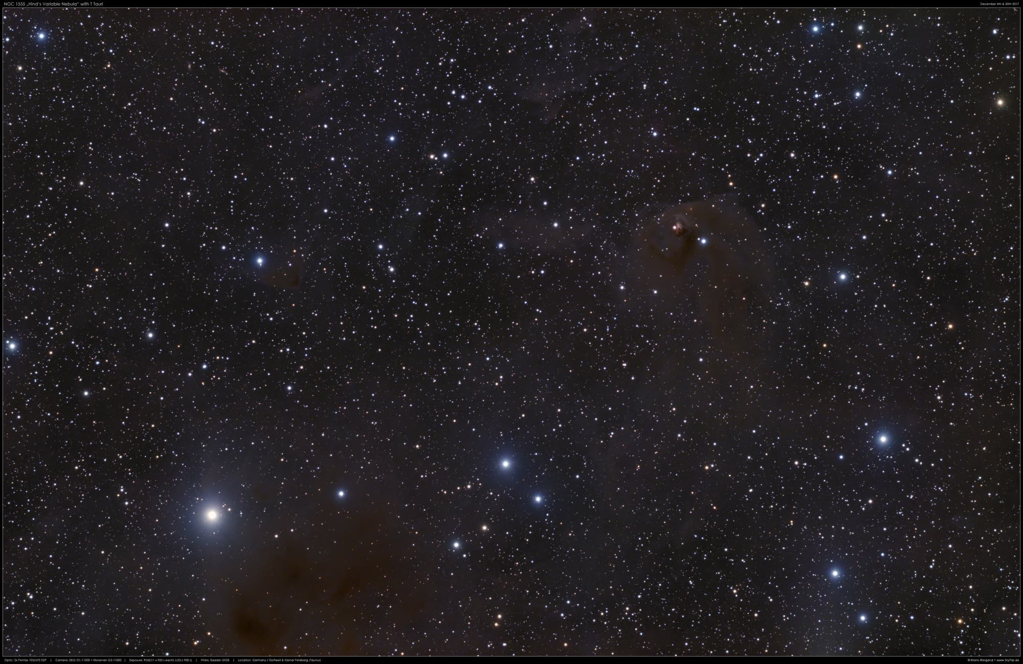 Hinds Variabler Nebel NGC 1555 mit T Tauri 