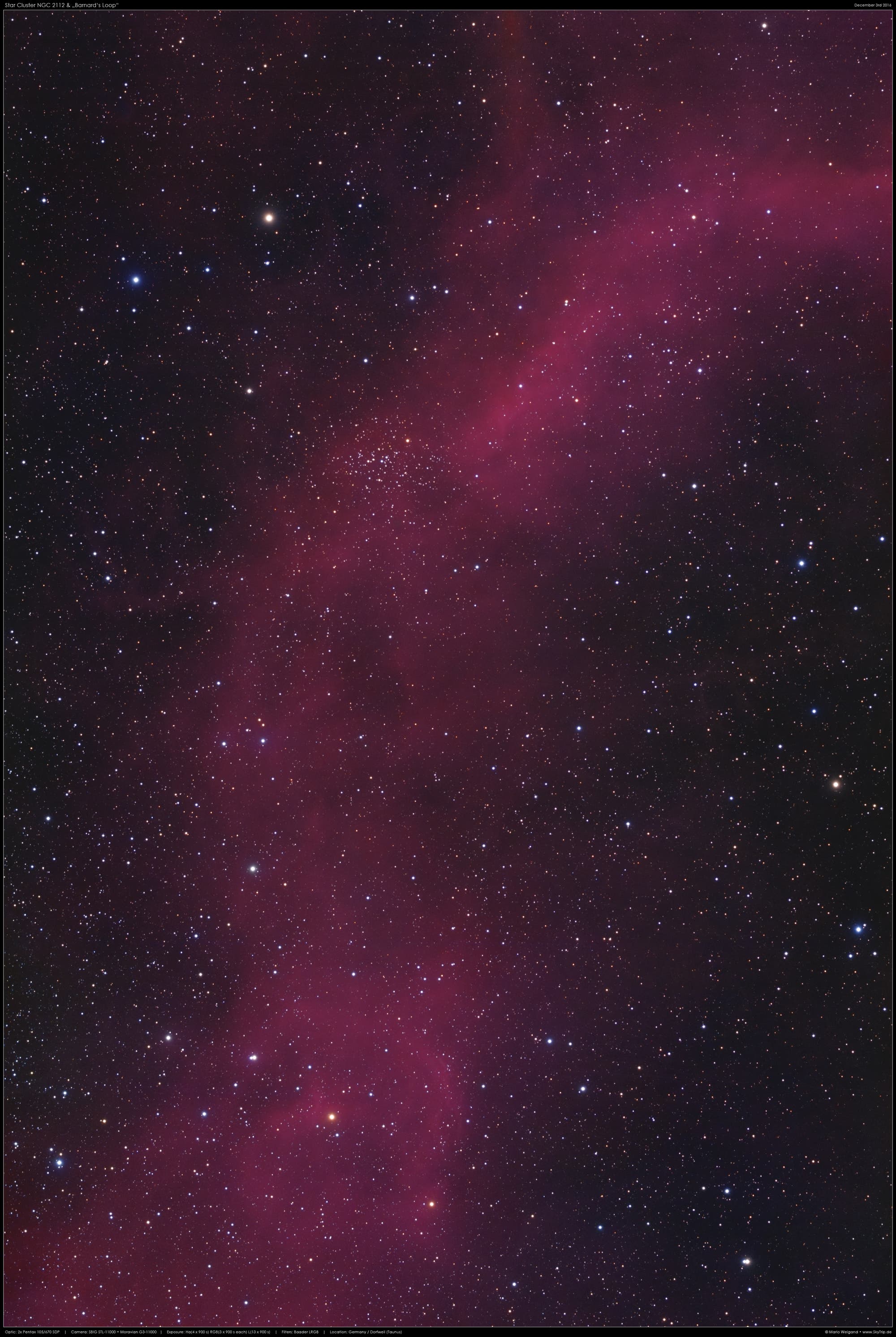 NGC 2112 & Barnard's Loop