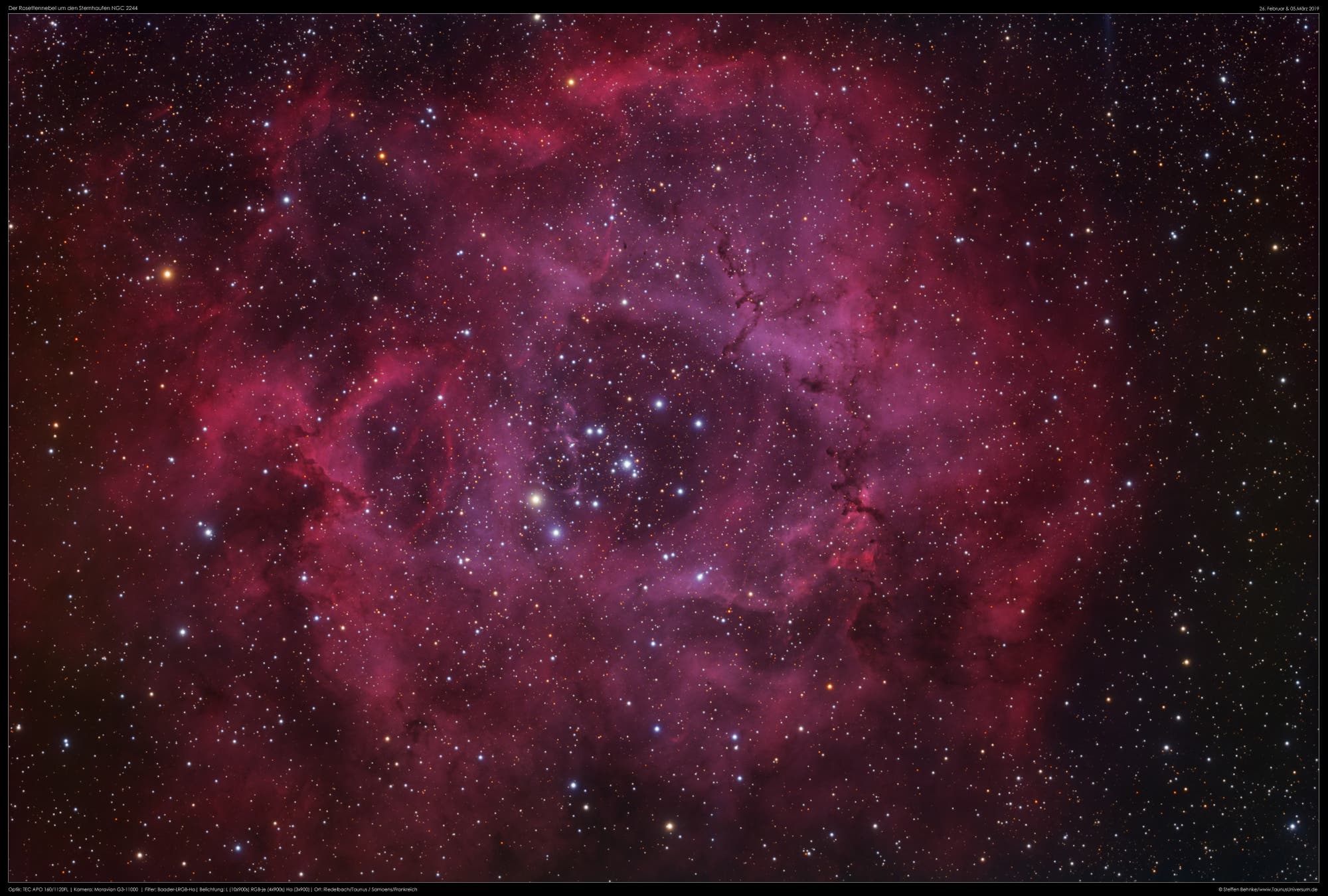 NGC 2237: Der Rosettennebel