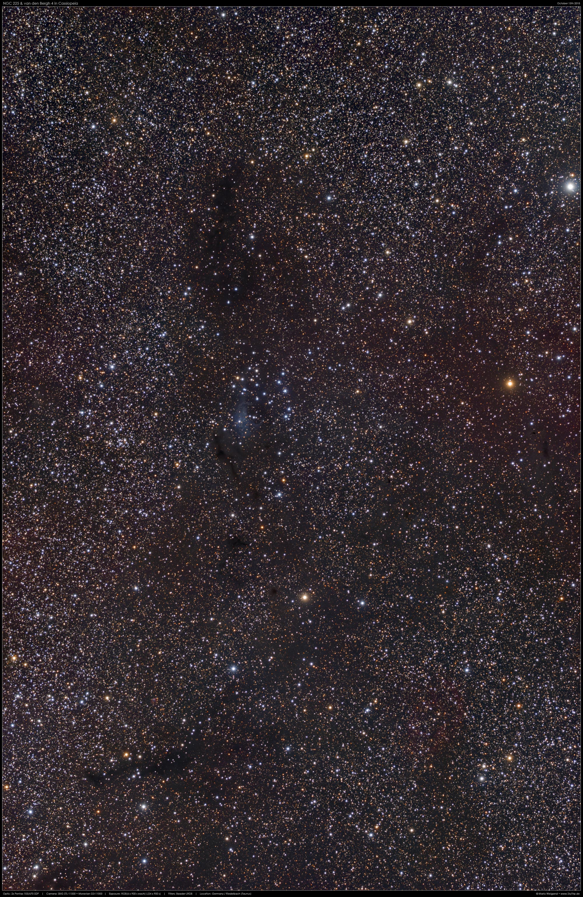 NGC 225 & vdB 4 in der Kassiopeia