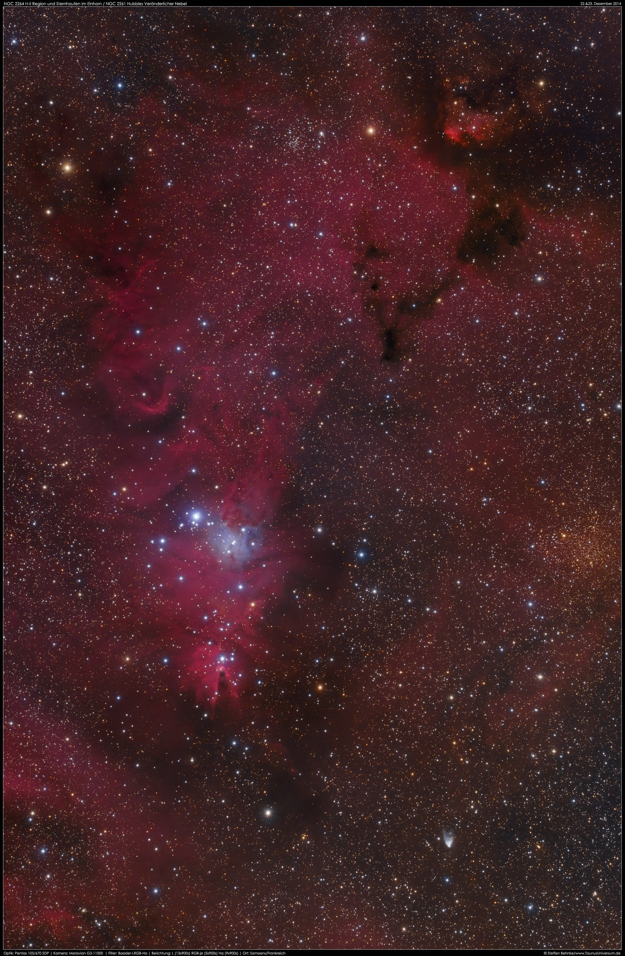 NGC 2264 H-II Region im Einhorn 