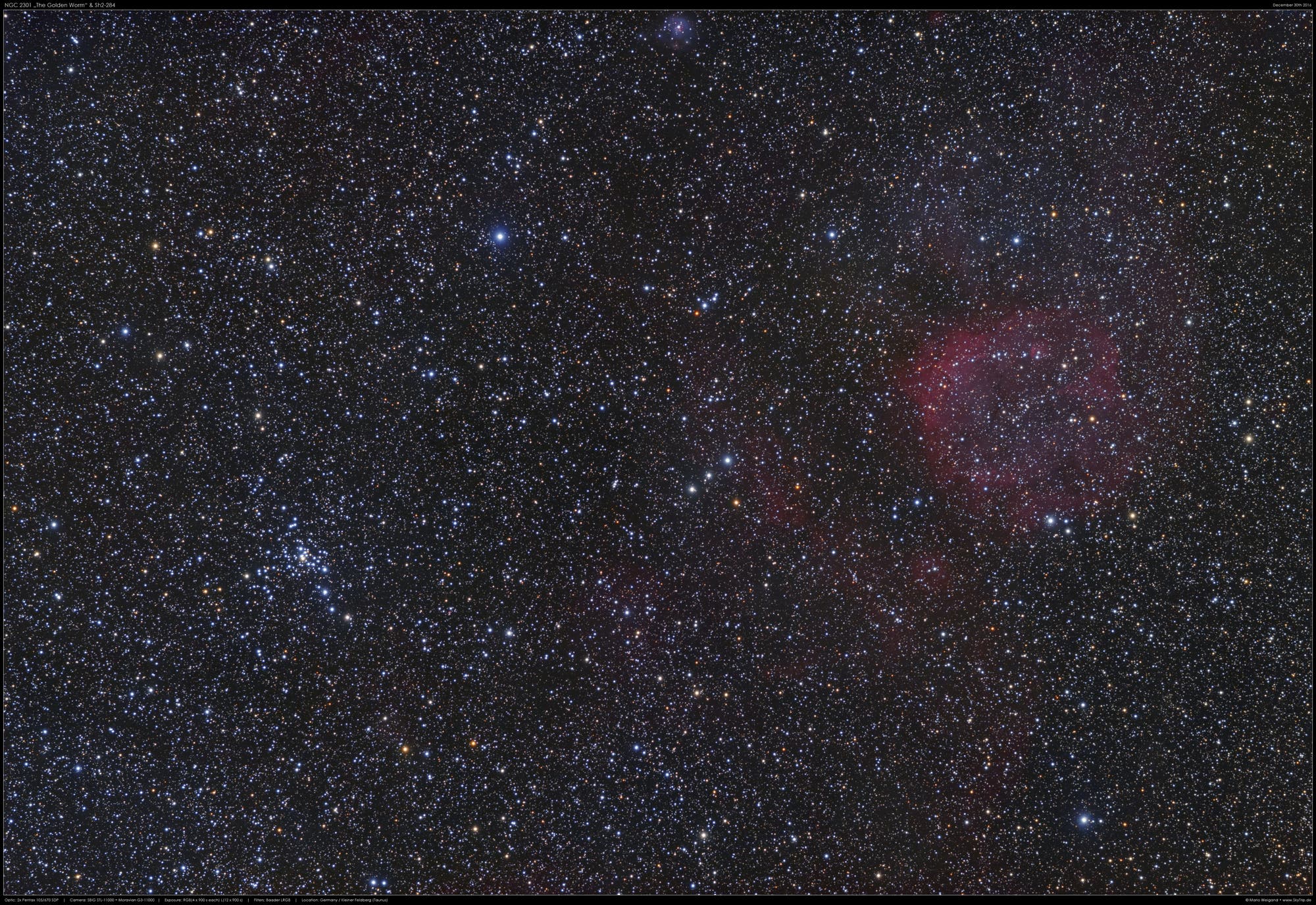 NGC 2301 & Sh2-284