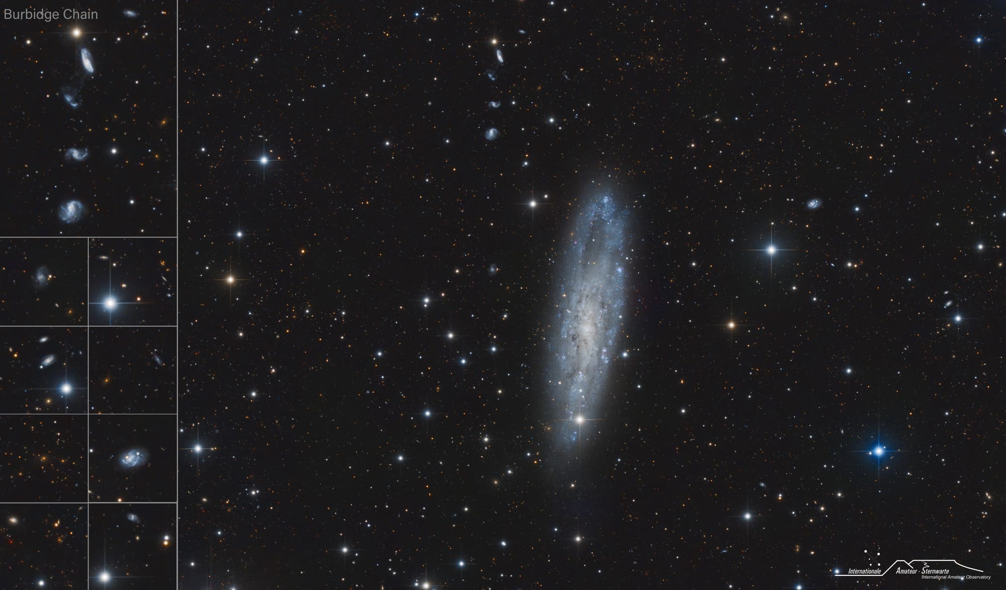 NGC 247 ... aber die Highlights befinden sich im Hintergrund ...