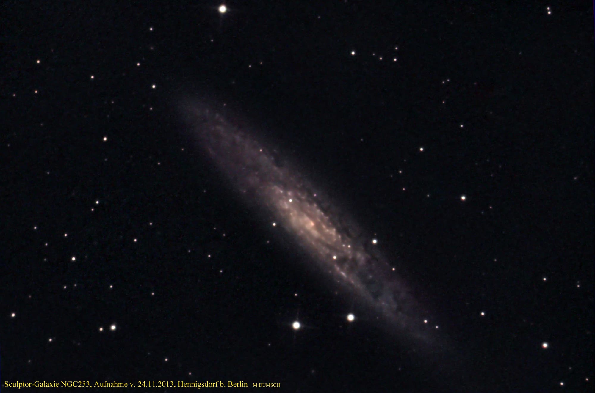 Sculptor-Galaxie (NGC253) über Hennigsdorf