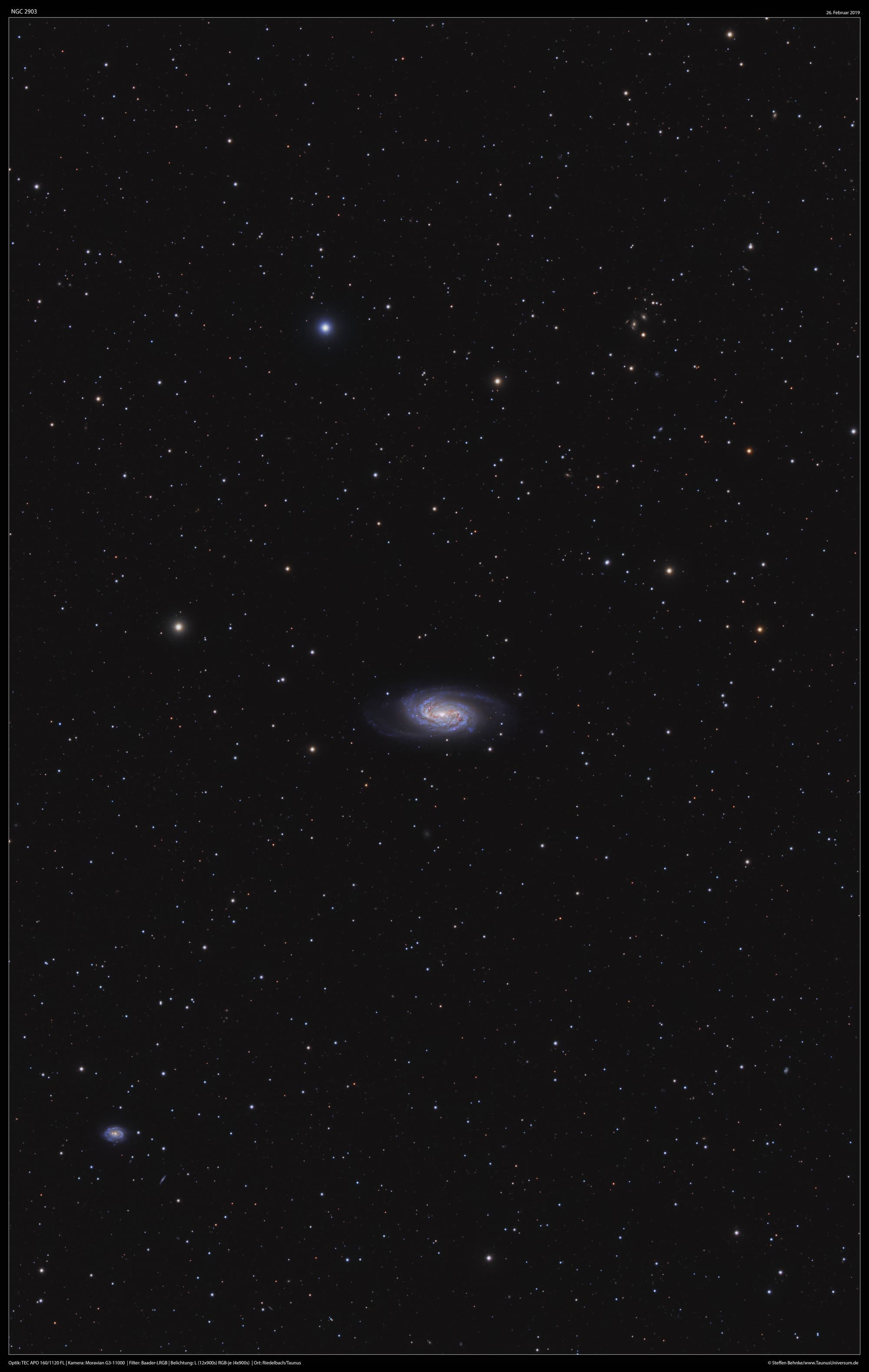 NGC 2903 Balkenspirale im Löwen